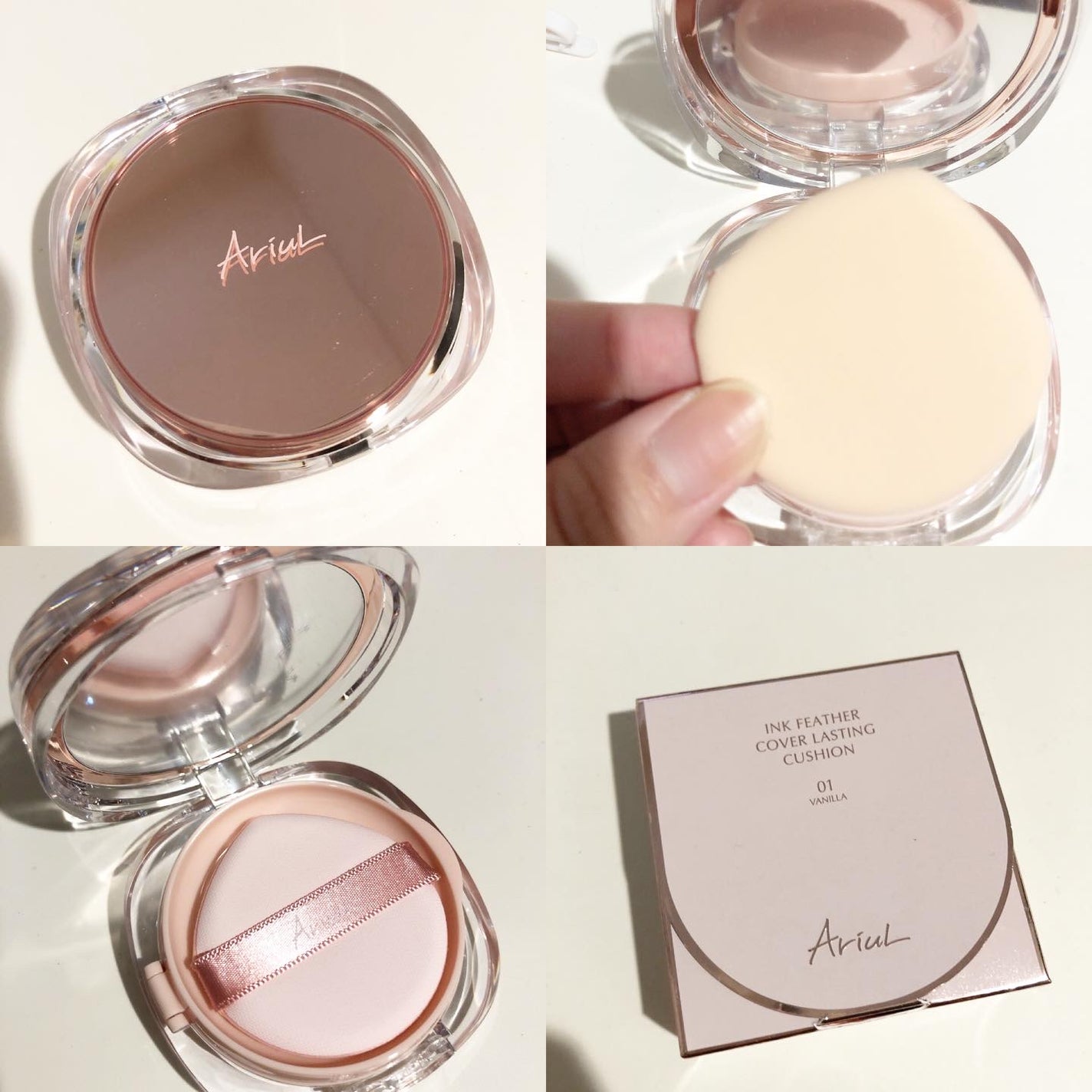 アリウル インクフェザーカバーラスティングクッション/Ariul/クッションファンデーションを使ったクチコミ(1枚目)