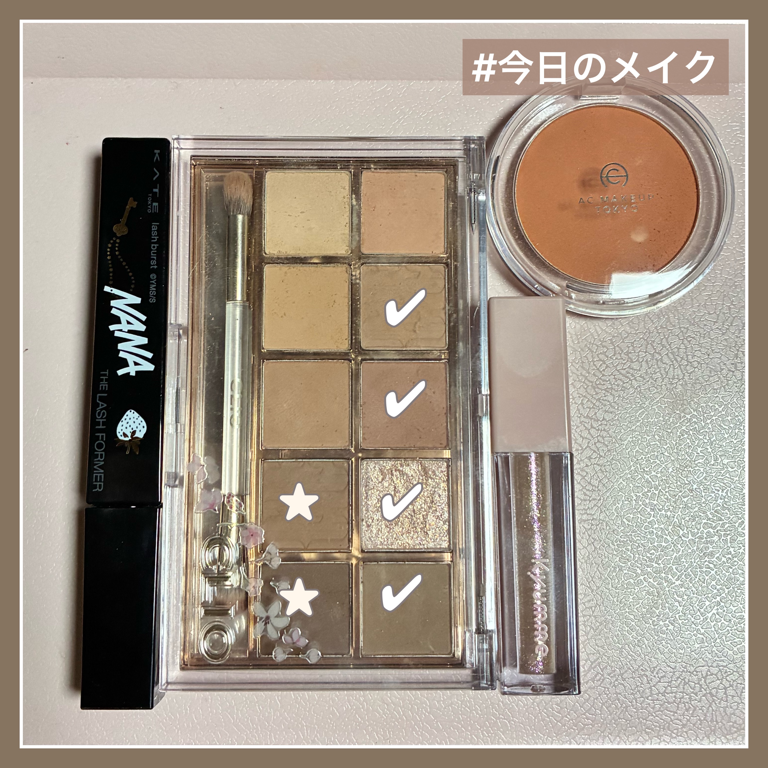 ACマットチークカラー/セリア/パウダーチークを使ったクチコミ（1枚目）