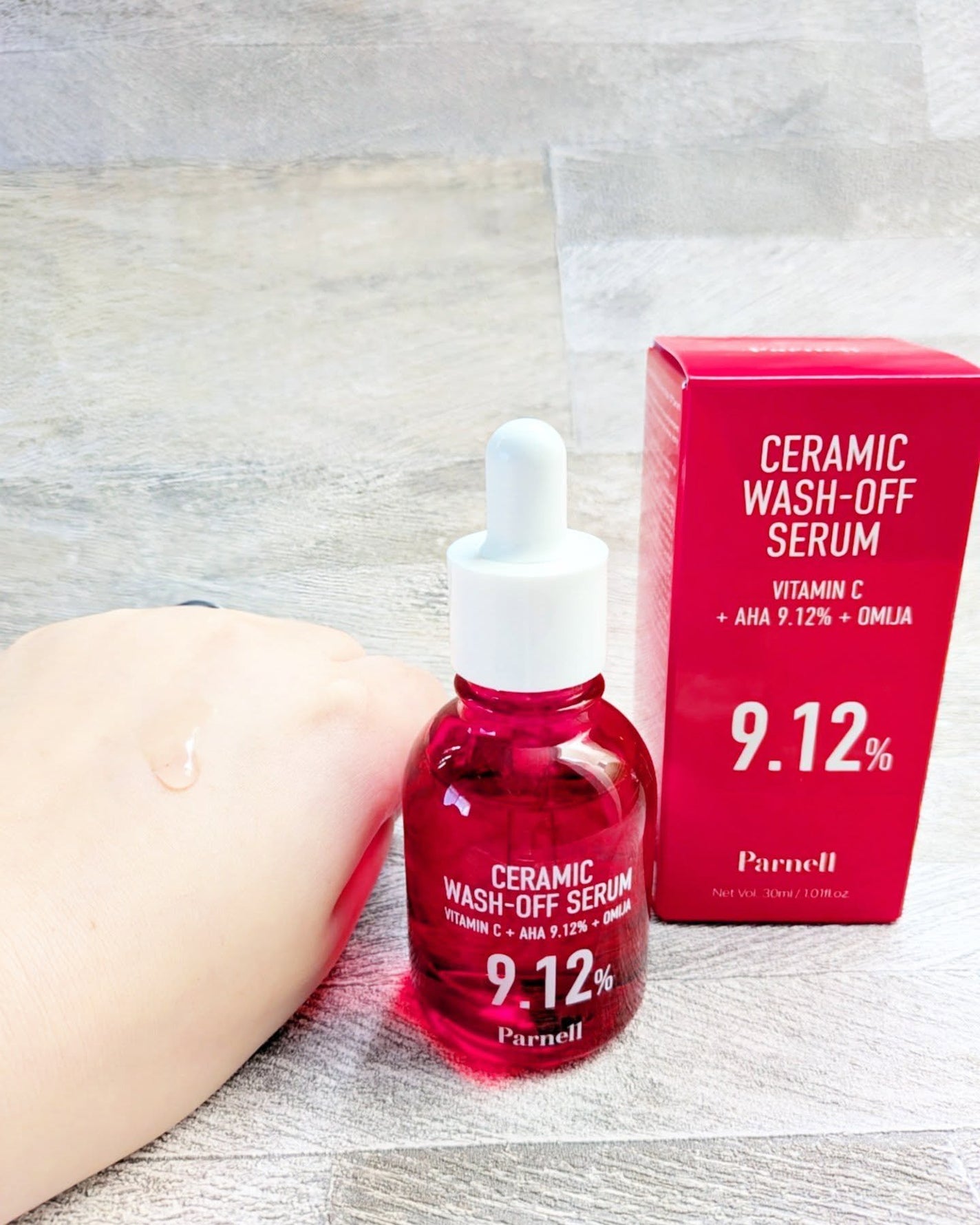 AHA 9.12 オミジャ 陶器肌 ウォッシュオフ セラム/parnell/美容液を使ったクチコミ(3枚目)
