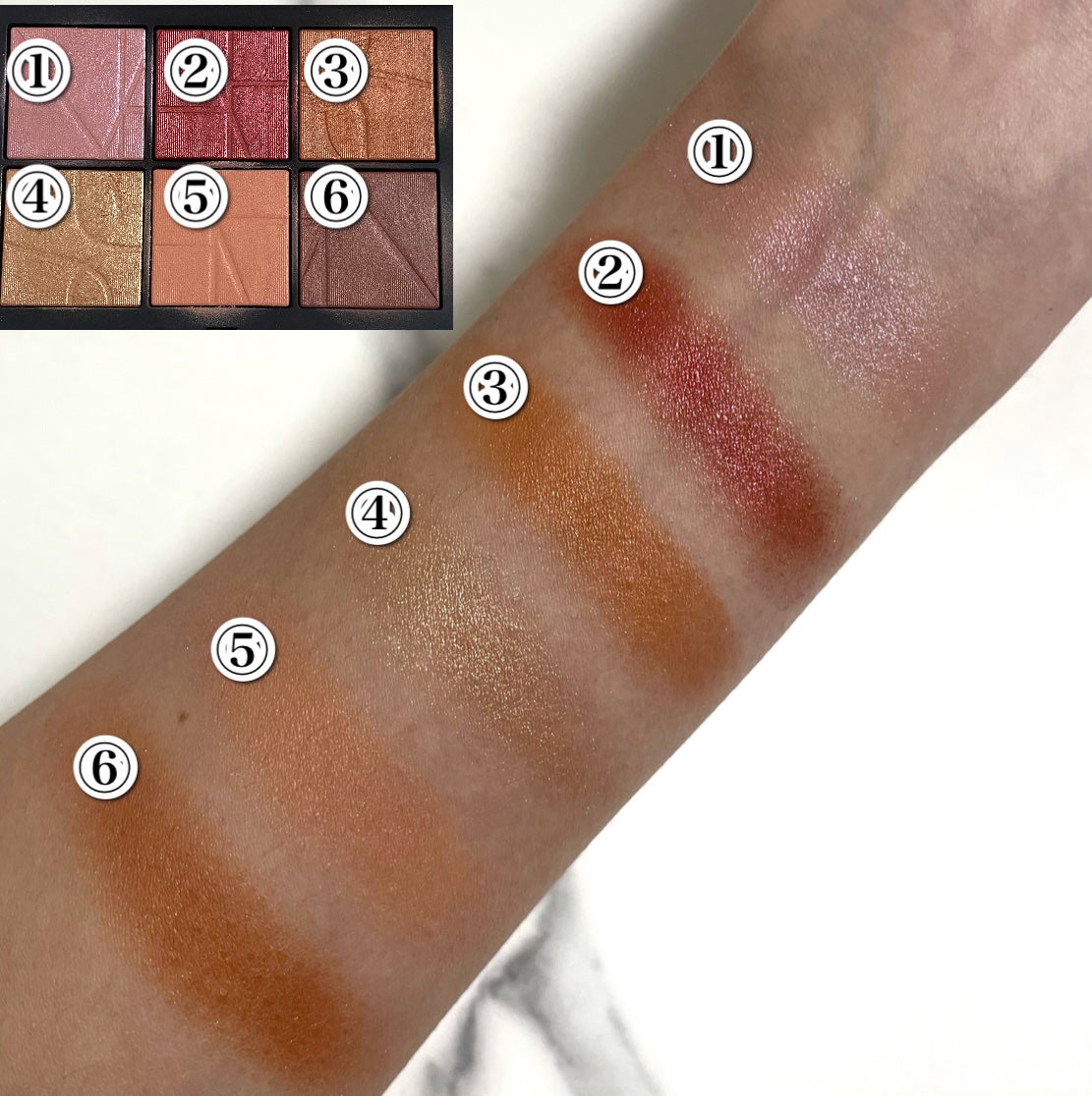 オールザットグリターズ ライトリフレクティング チークパレット /NARS/パウダーチークを使ったクチコミ(3枚目)