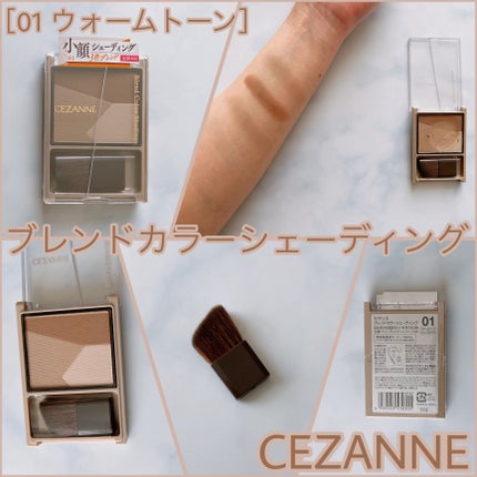 ブレンドカラーシェーディング/CEZANNE/シェーディングを使ったクチコミ(1枚目)