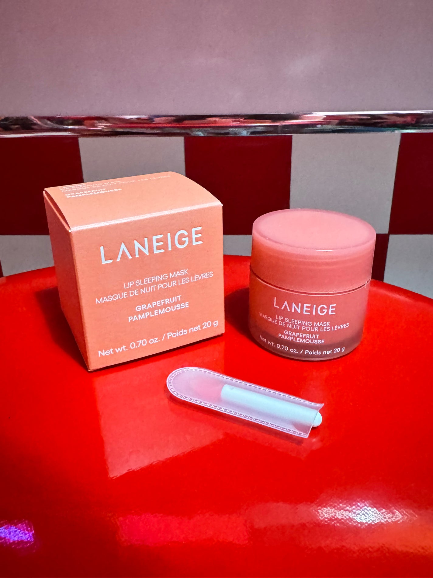 リップスリーピングマスク グレープフルーツ/LANEIGE/リップバームを使ったクチコミ(1枚目)