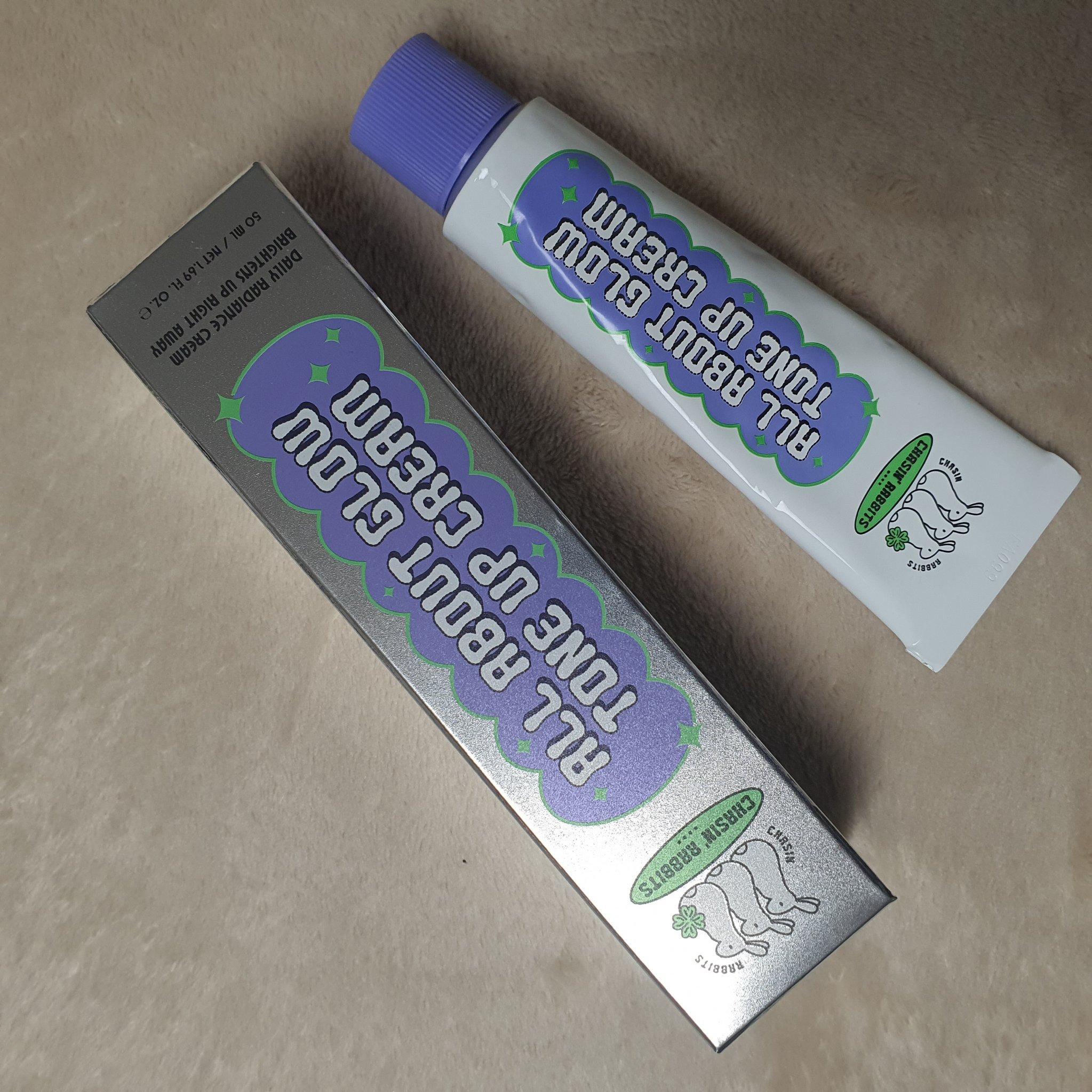 オールアバウトグロウトーンアップクリーム/CHASIN'RABBITS/化粧下地を使ったクチコミ（1枚目）