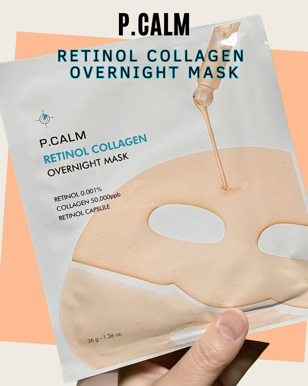 レチノール コラーゲン オーバーナイト マスク/P.CALM/シートマスク・パックを使ったクチコミ(1枚目)