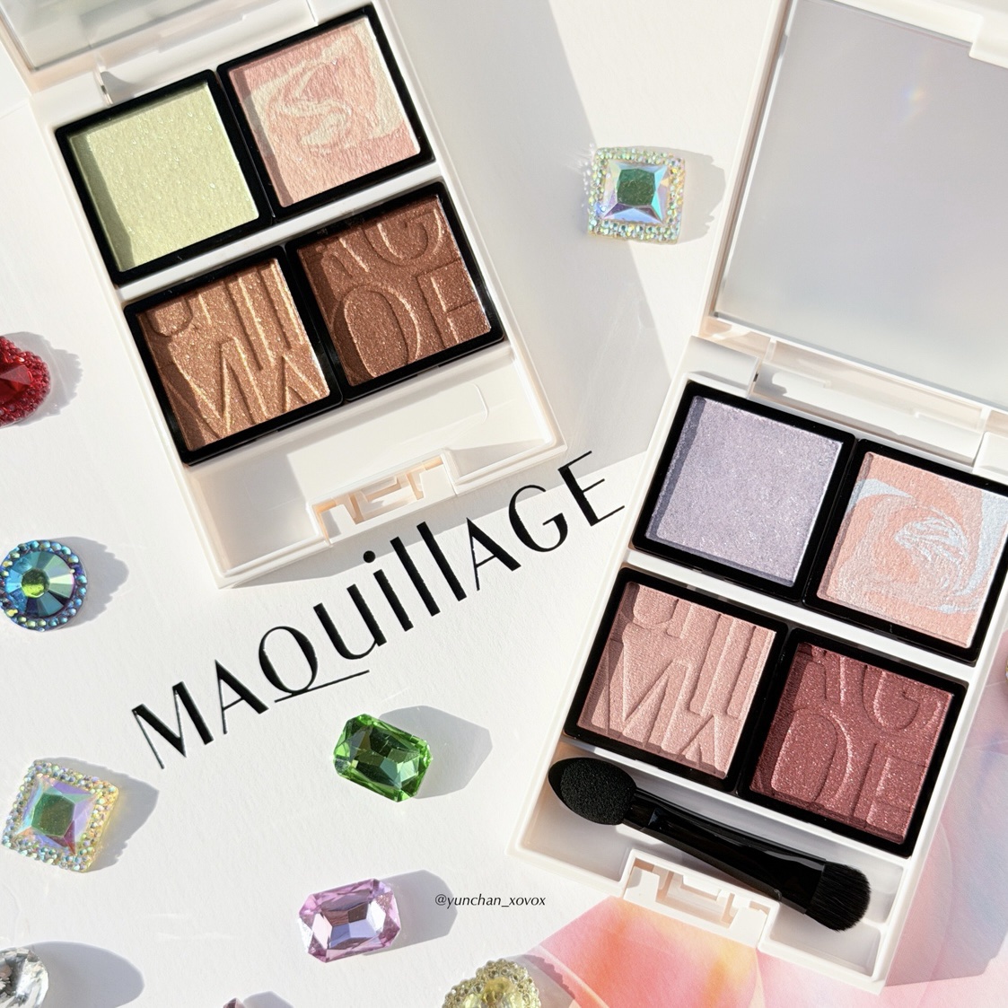 Bloom Collection カスタマイズアイカラー アソート（限定カラー） EX01 キャメルマーブルアソート/マキアージュ/アイシャドウを使ったクチコミ（2枚目）