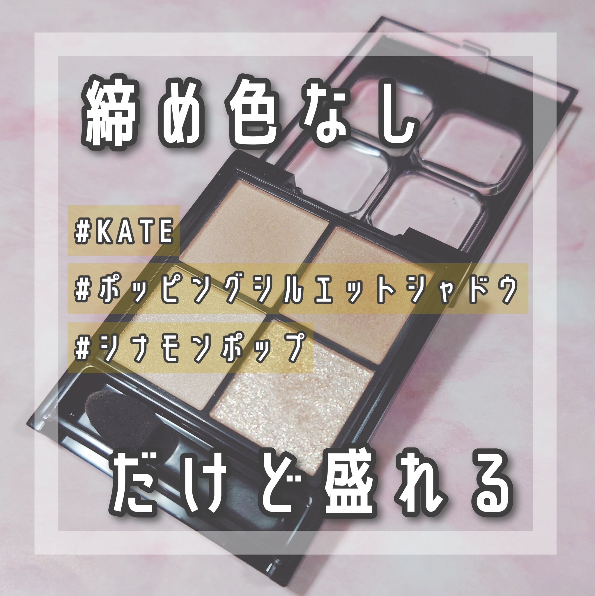 ケイト ポッピングシルエットシャドウ/KATE/アイシャドウパレットを使ったクチコミ（1枚目）