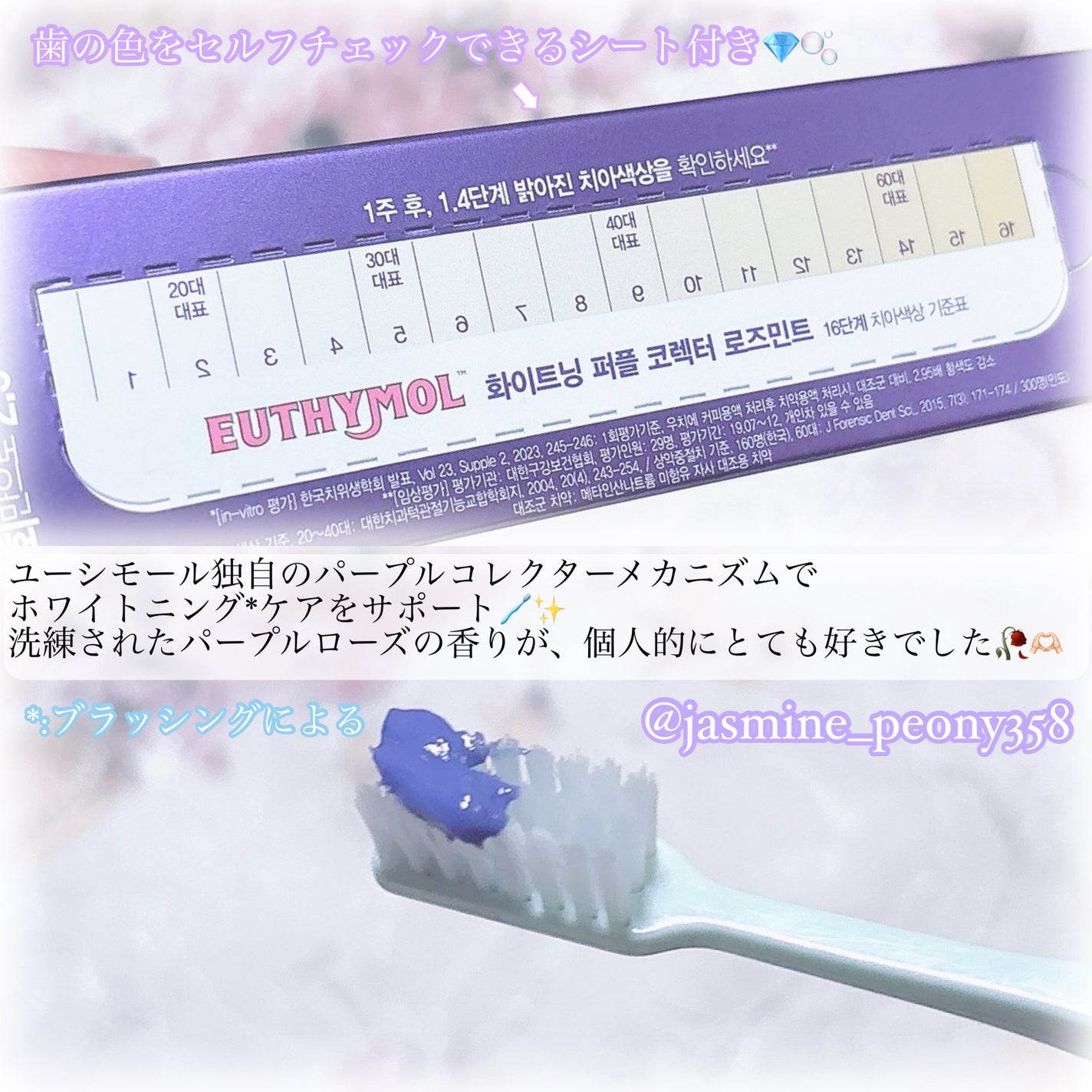 パープルコレクターロイヤルローズブレンド/EUTHYMOL/歯磨き粉を使ったクチコミ(3枚目)