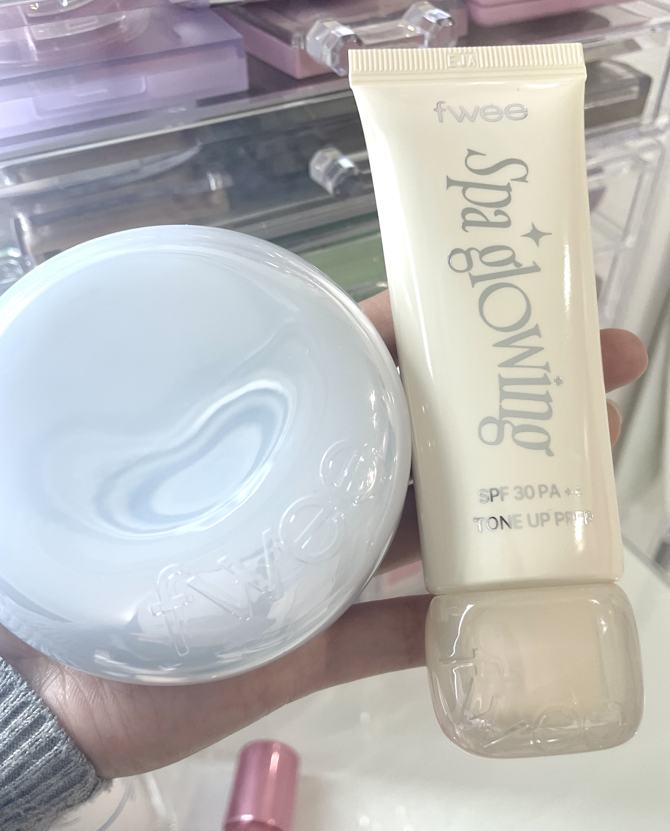 フィー クッションガラスオリジナル 01 フェアガラス/fwee/クッションファンデーションを使ったクチコミ（1枚目）