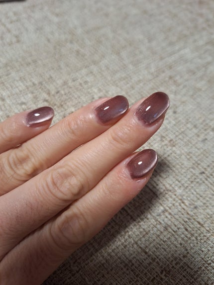 つむ on LIPS 「ネイル工房 マグネットネイル ガラスバージョンNO.13ブラッ..」(3枚目)