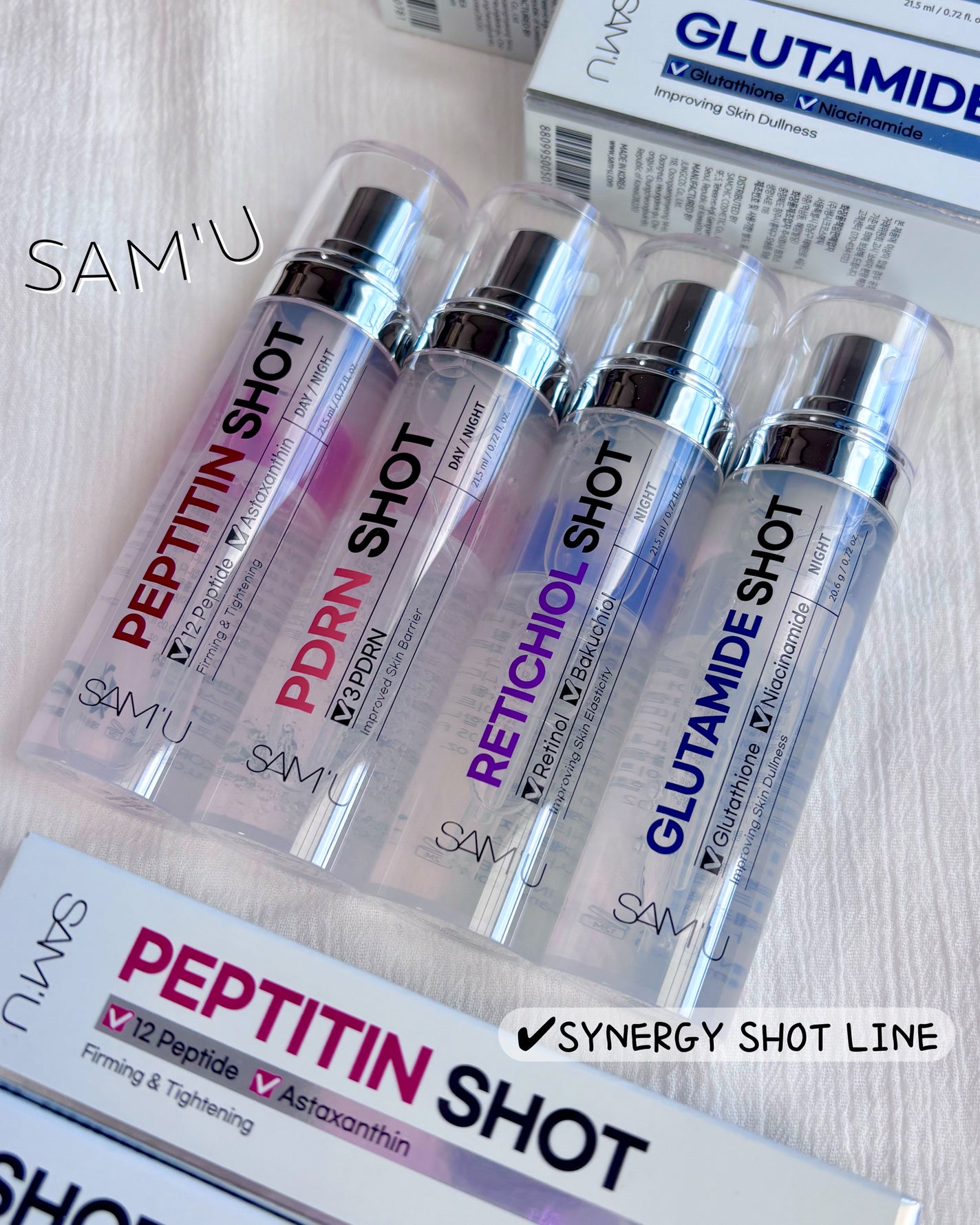 シナジーショットエディション/SAM'U/スキンケアキットを使ったクチコミ(1枚目)