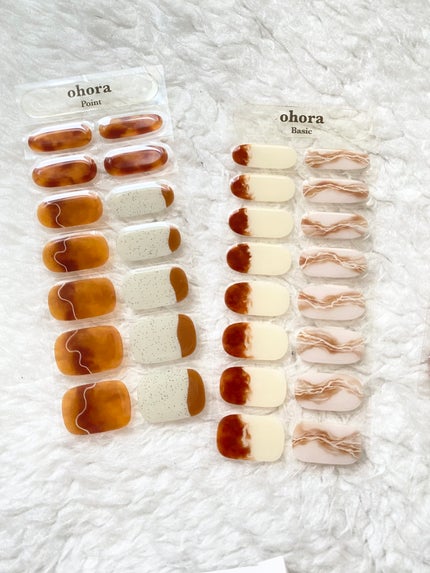 セミキュアジェルネイル(ハンド)/ohora/ネイルシールを使ったクチコミ(6枚目)