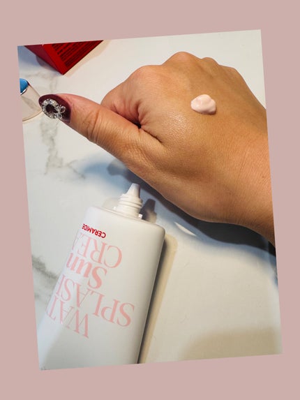 ウォータースプラッシュサンクリーム セラミド/espoir/日焼け止めクリームを使ったクチコミ(4枚目)