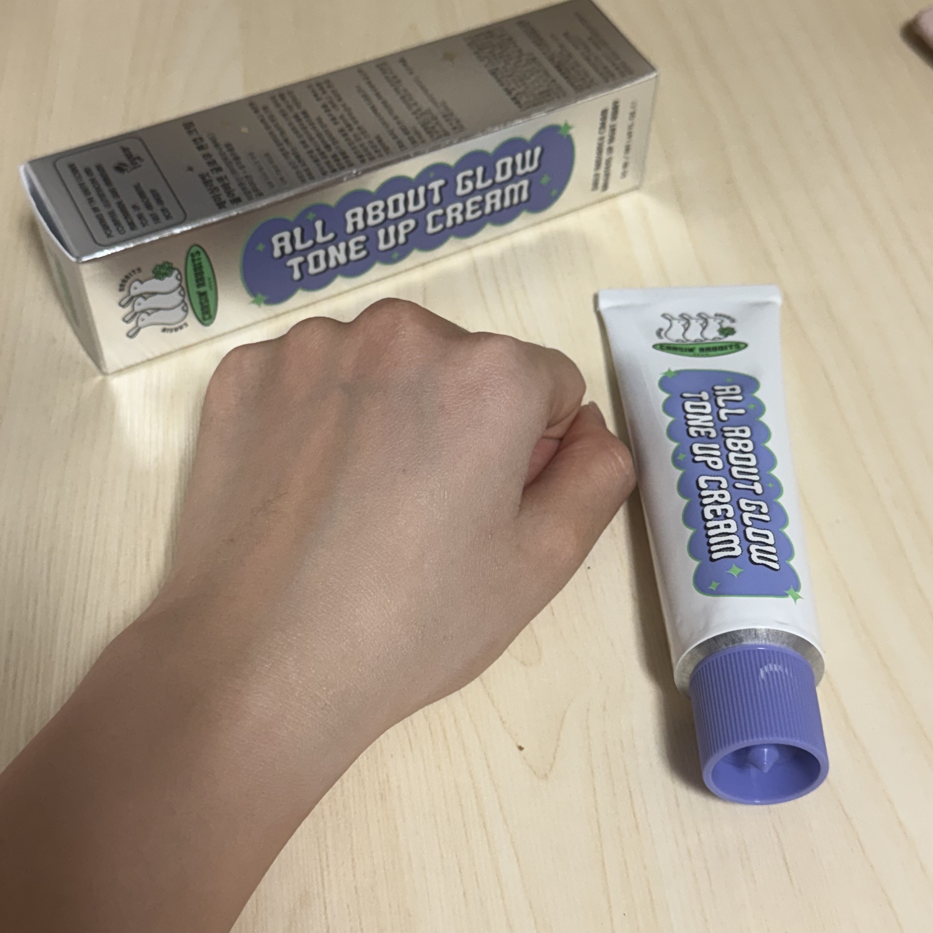 オールアバウトグロウトーンアップクリーム/CHASIN'RABBITS/化粧下地を使ったクチコミ（1枚目）