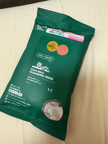 CICA マイルドクレンジングティッシュ 15枚入/VT/クレンジングシートの画像