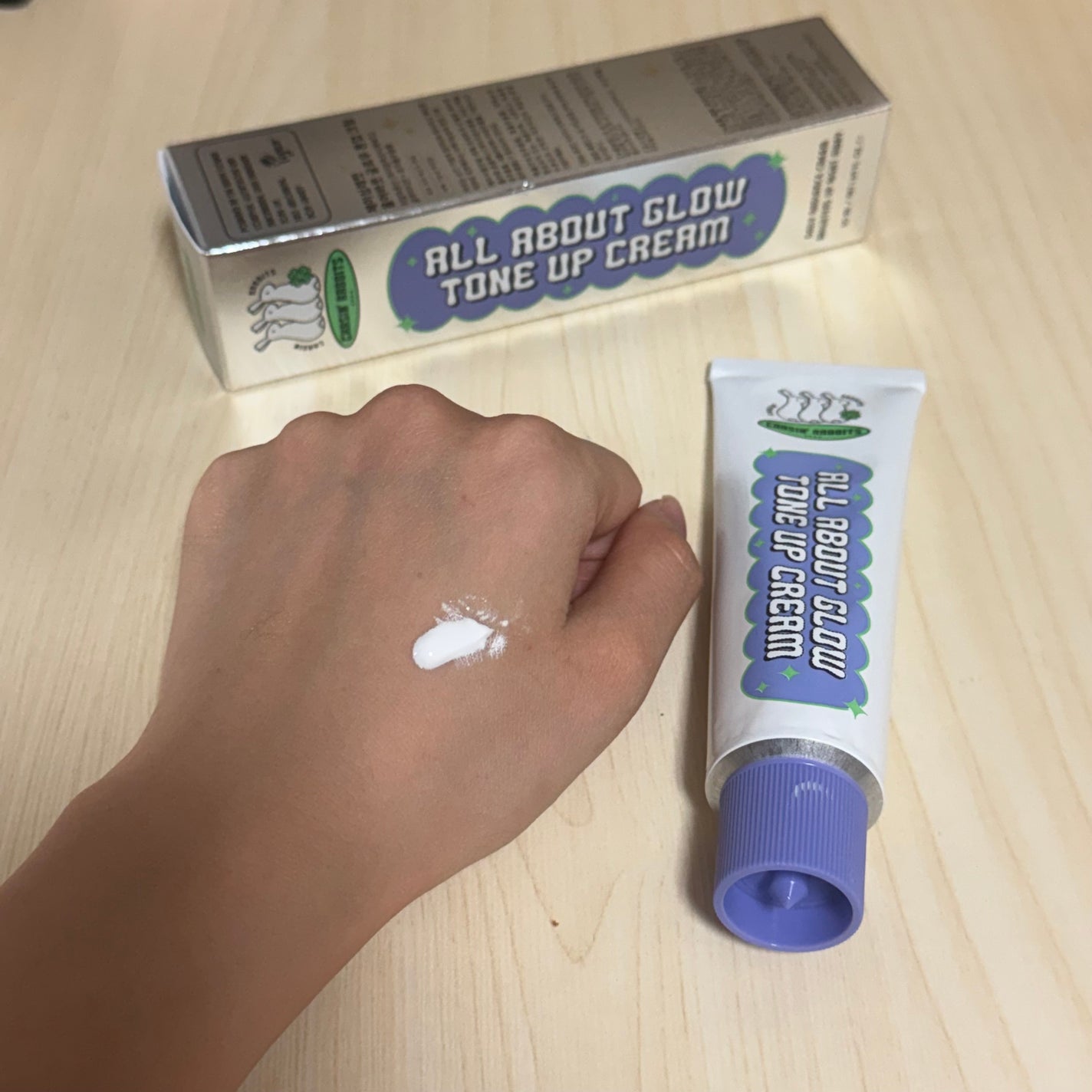 オールアバウトグロウトーンアップクリーム/CHASIN'RABBITS/化粧下地を使ったクチコミ(2枚目)