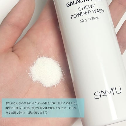 サミュ ガラクトポア チューイー パウダーウォッシュ/SAM'U/洗顔パウダーを使ったクチコミ(2枚目)