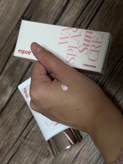 ウォータースプラッシュサンクリーム セラミド/espoir/日焼け止めクリームを使ったクチコミ(2枚目)