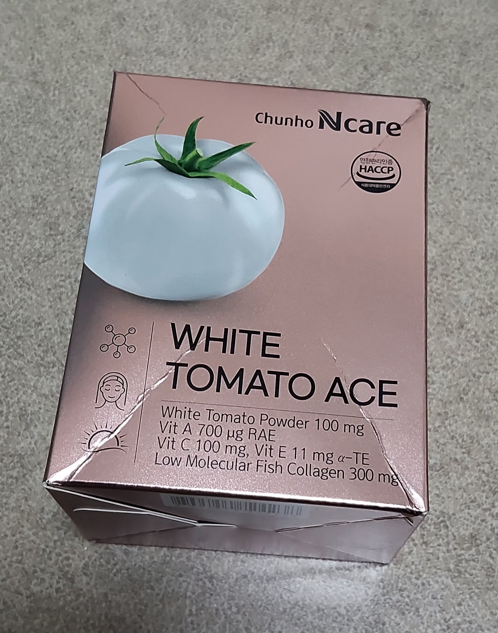  ホワイトトマト ACE 1box 30包/ChunhoNcare/美容サプリメントを使ったクチコミ（1枚目）
