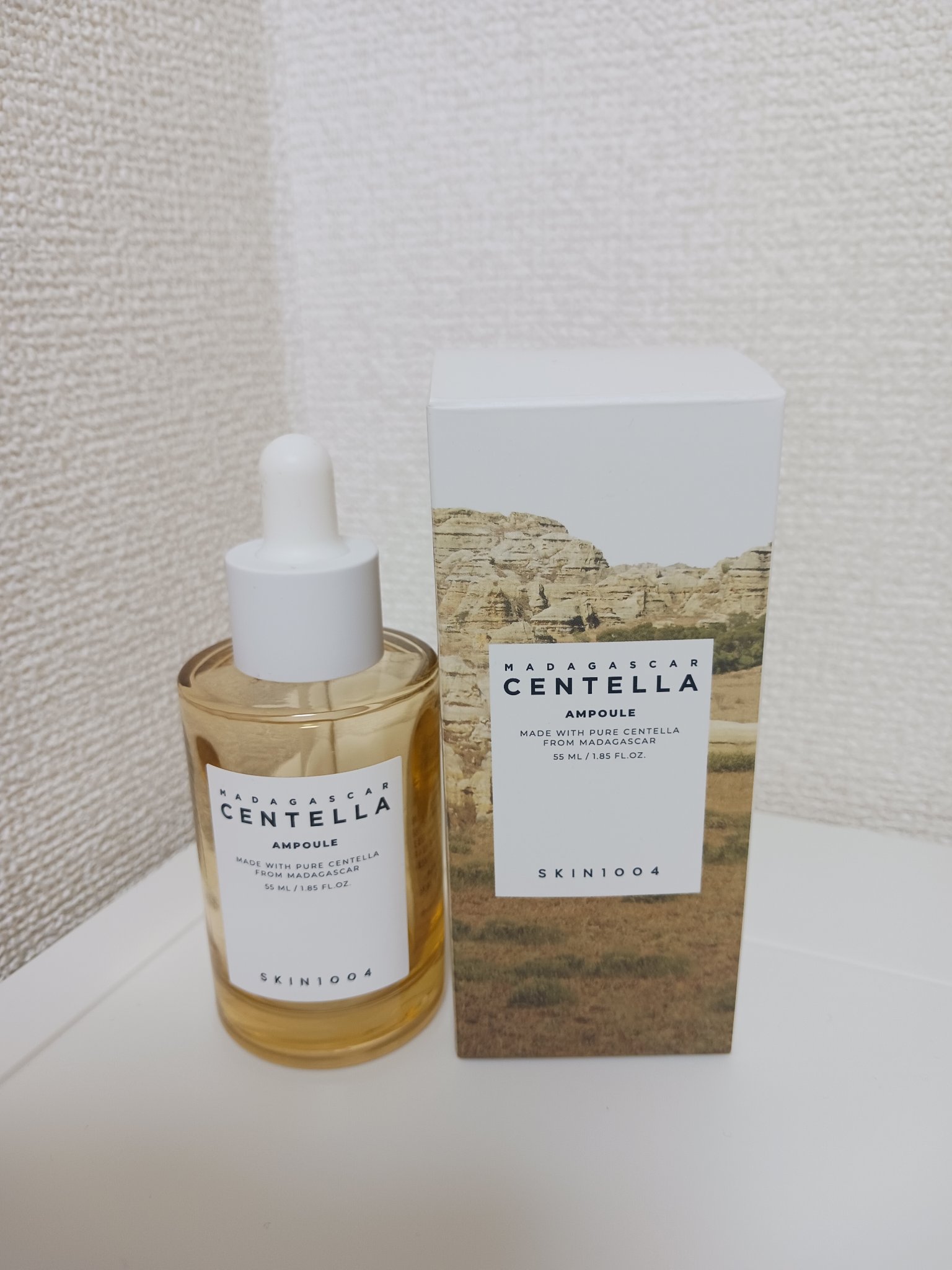 特に効果は感じなかった、、😢
SKIN1004  センテラ アンプル

インナードライ肌にオススメ、肌が整う
というような紹介をされていることが多く、
気になったため以前のメガ割で購入しました！！

使用してみた感想としては
効果をあまり