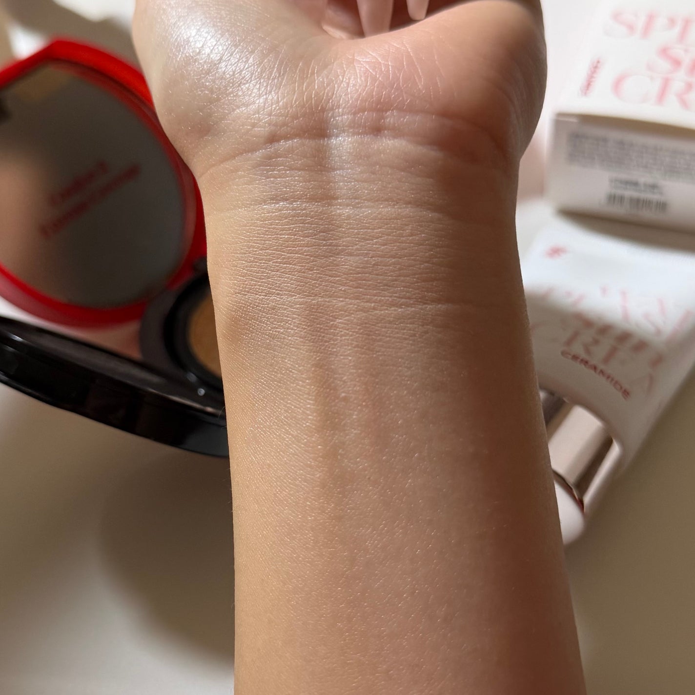 ウォータースプラッシュサンクリーム セラミド/espoir/日焼け止めクリームを使ったクチコミ(3枚目)