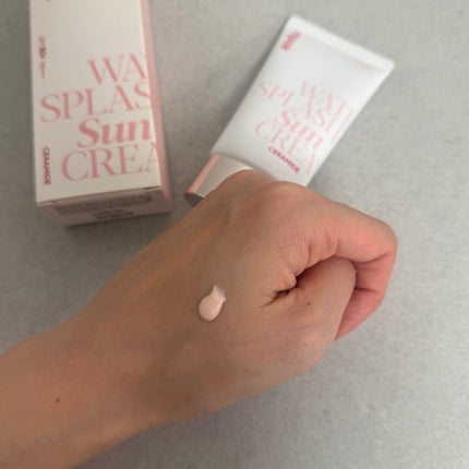ウォータースプラッシュサンクリーム セラミド/espoir/日焼け止めクリームを使ったクチコミ(2枚目)