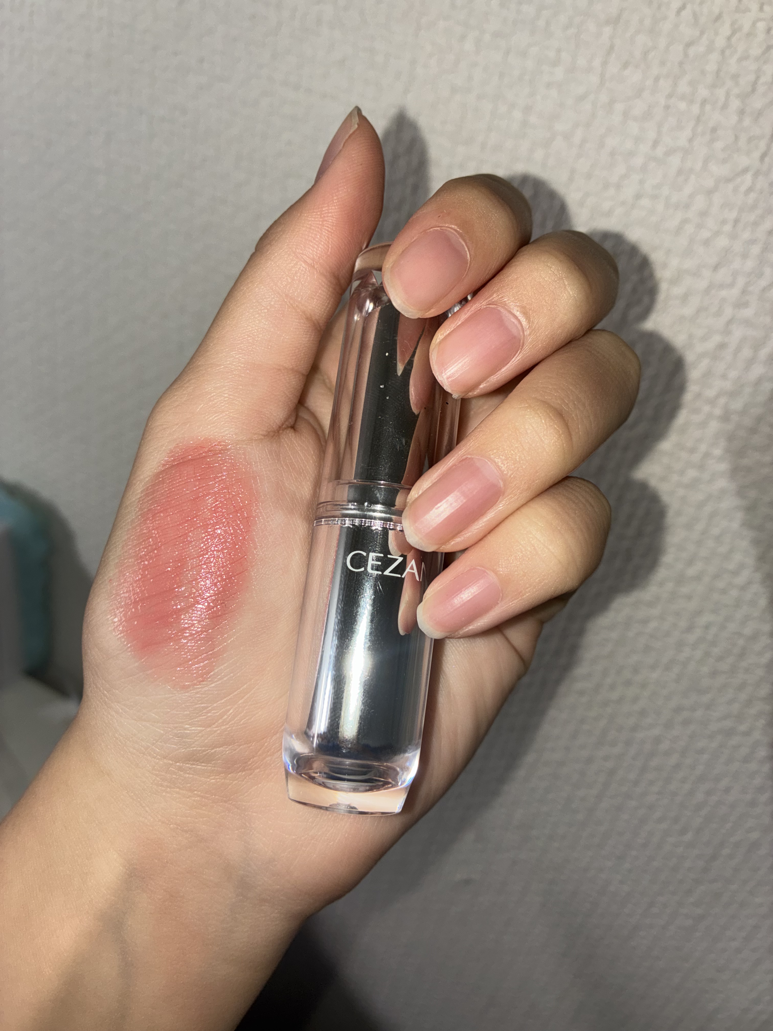 ラスティンググロスリップ/CEZANNE/口紅を使ったクチコミ（3枚目）