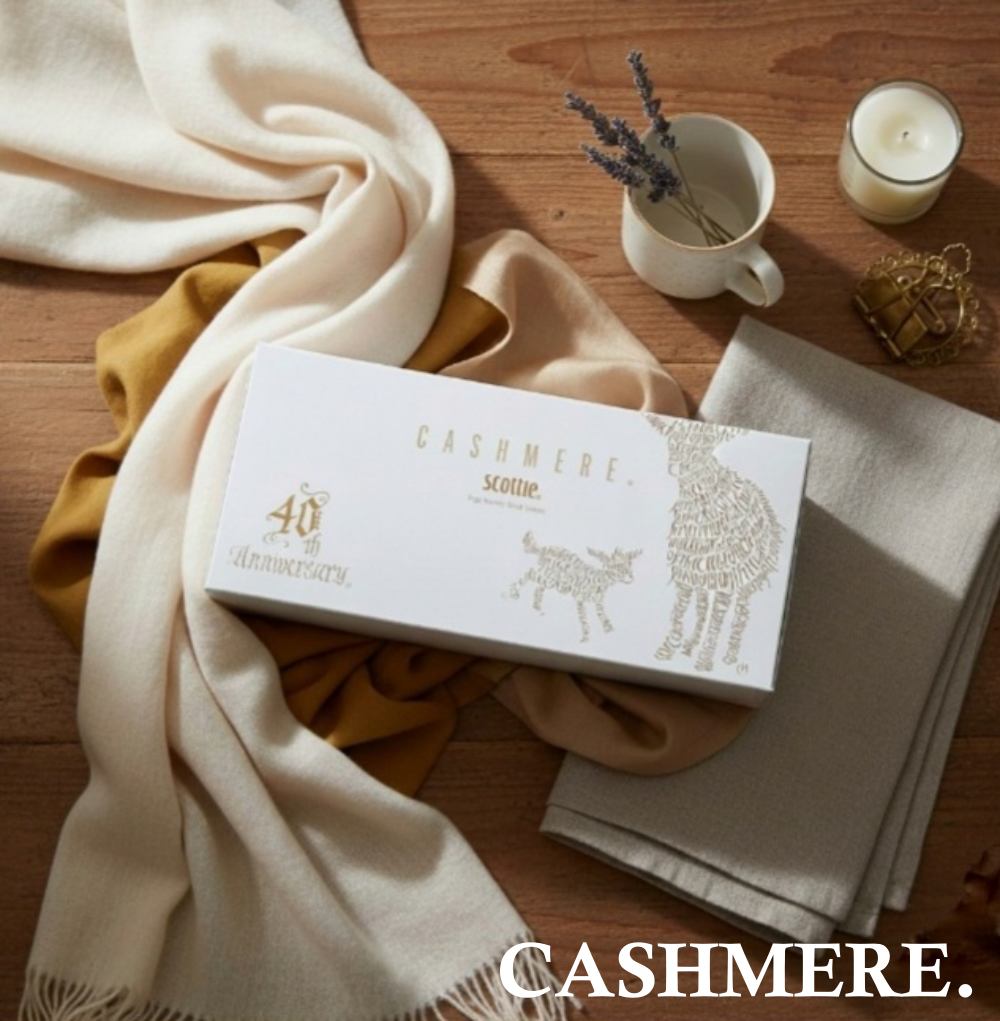 スコッティカシミヤ/スコッティ/ティッシュを使ったクチコミ(1枚目)