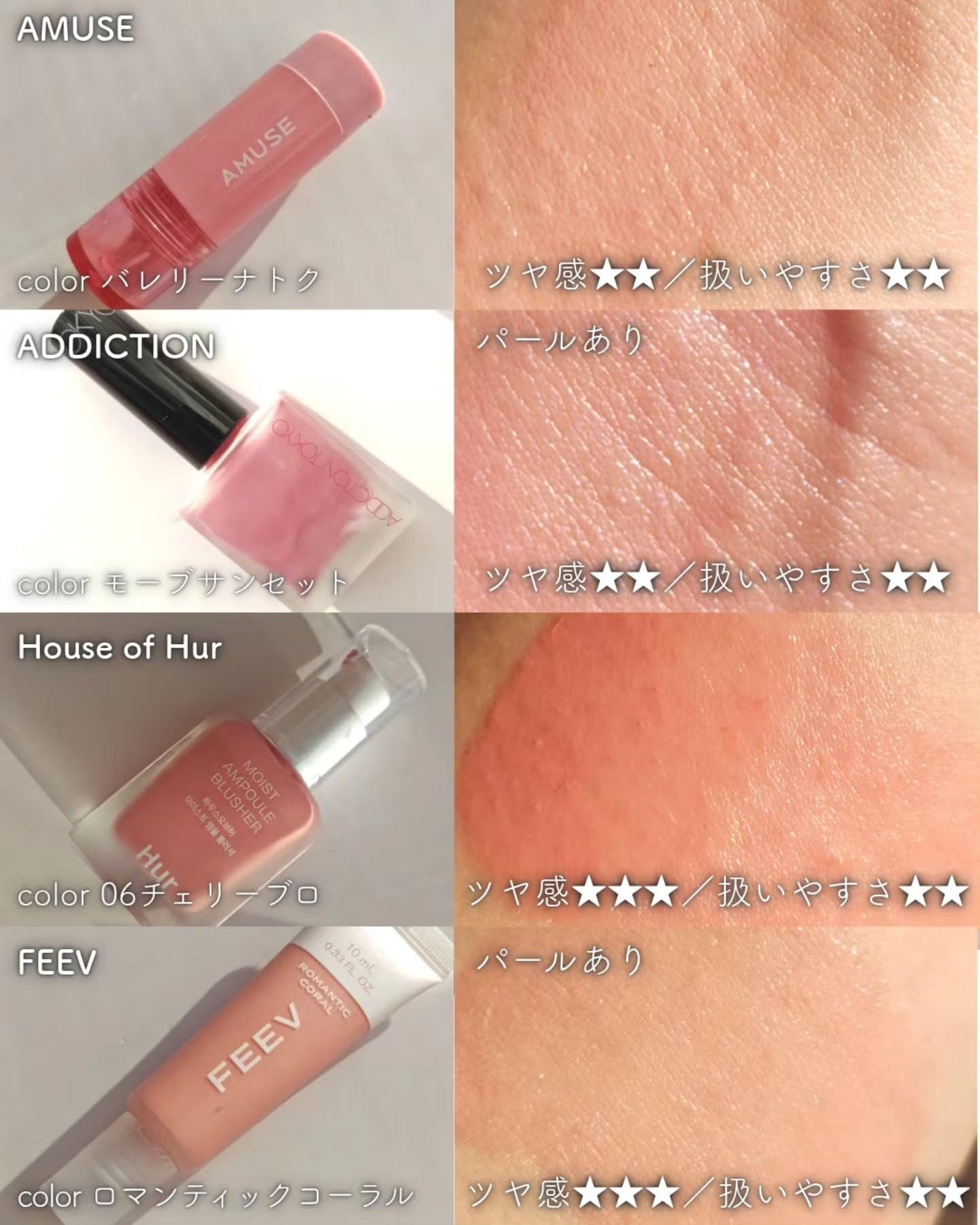 チークポリッシュ/ADDICTION/リキッドチークを使ったクチコミ(3枚目)