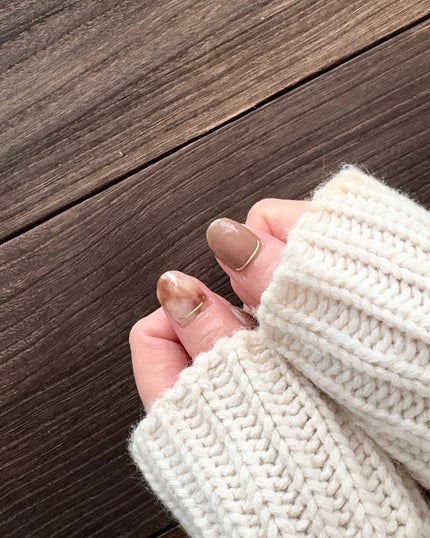 セミキュアジェルネイル(ハンド)/ohora/ネイルシールを使ったクチコミ(4枚目)