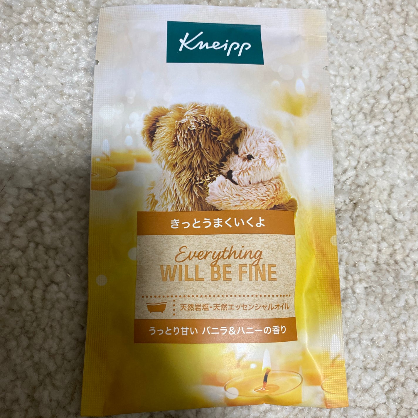 クナイプ バスソルト バニラ&ハニーの香り/クナイプ/無機塩系入浴剤を使ったクチコミ(1枚目)