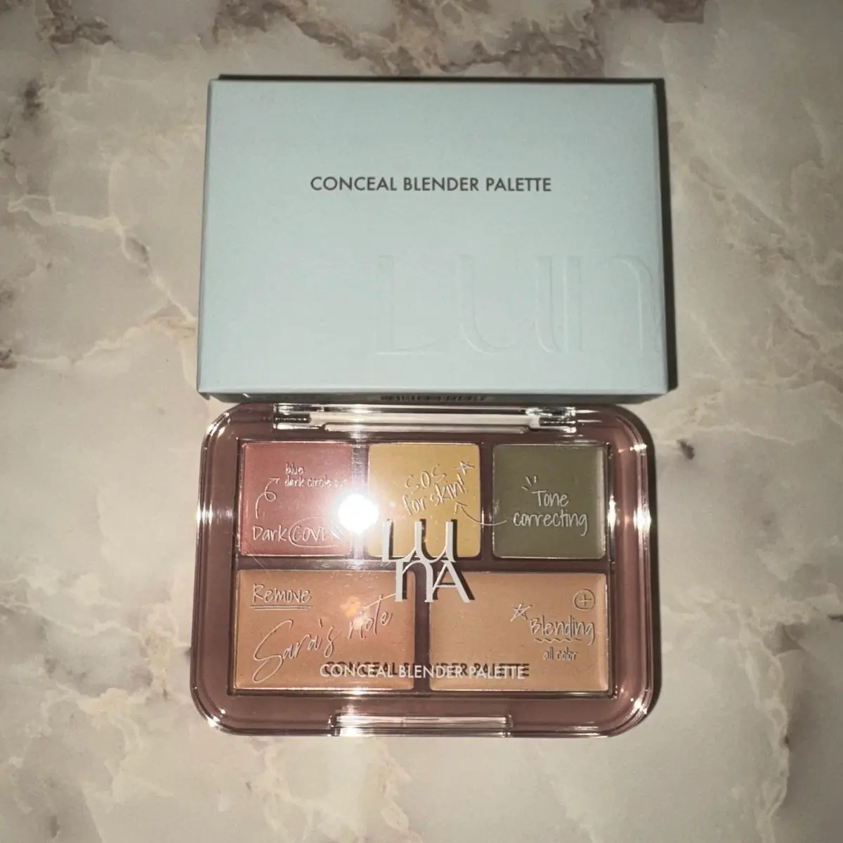 コンシールブレンダーパレット/LUNA/パレットコンシーラーを使ったクチコミ（1枚目）