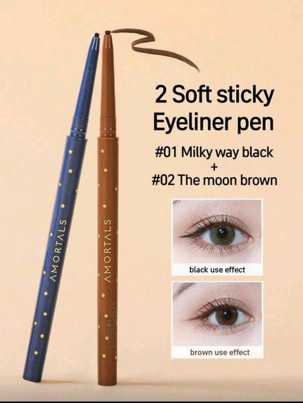 アイライナー/AMORTALS /リキッドアイライナーを使ったクチコミ(1枚目)