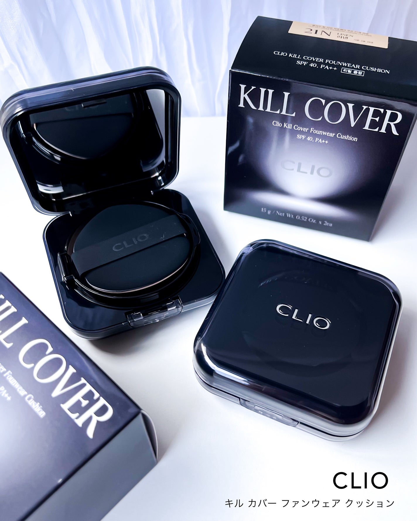 キル カバー ファンウェア クッション/CLIO/クッションファンデーションを使ったクチコミ(6枚目)