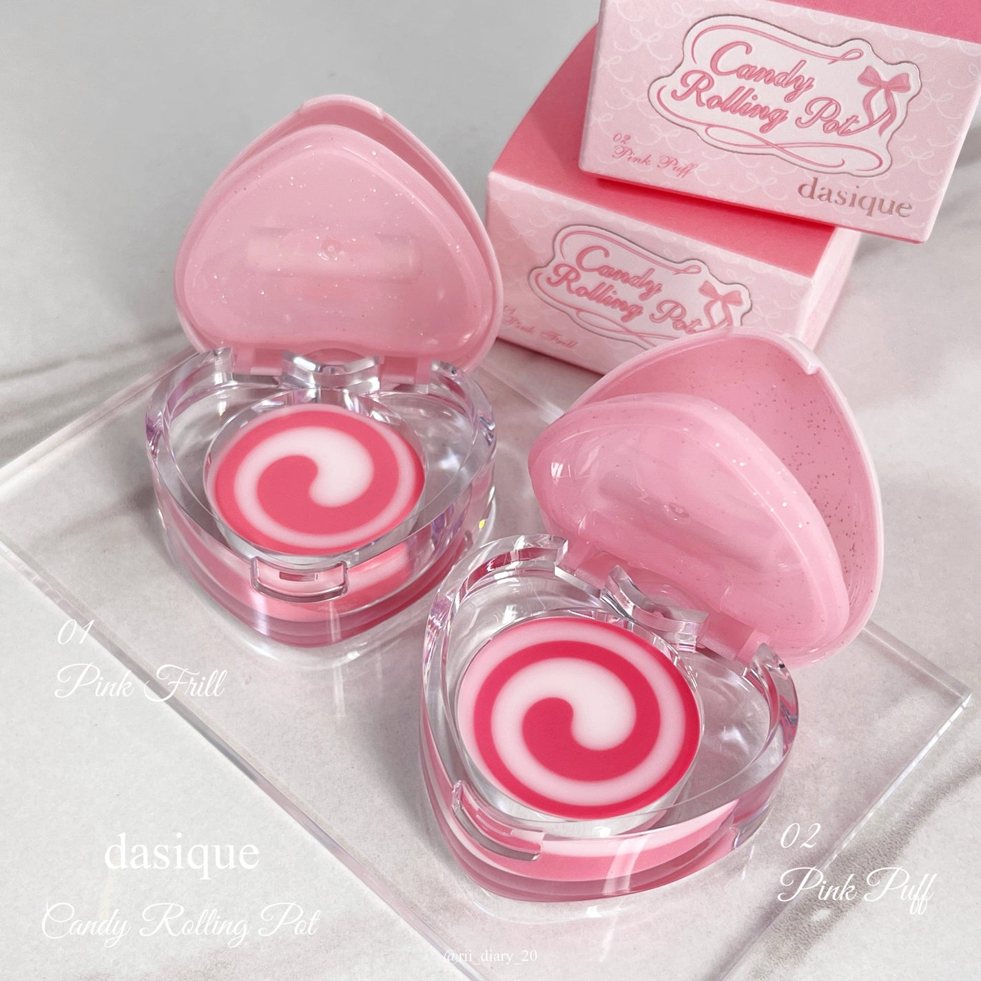 キャンディローリングポット/dasique/リップグロスを使ったクチコミ(2枚目)