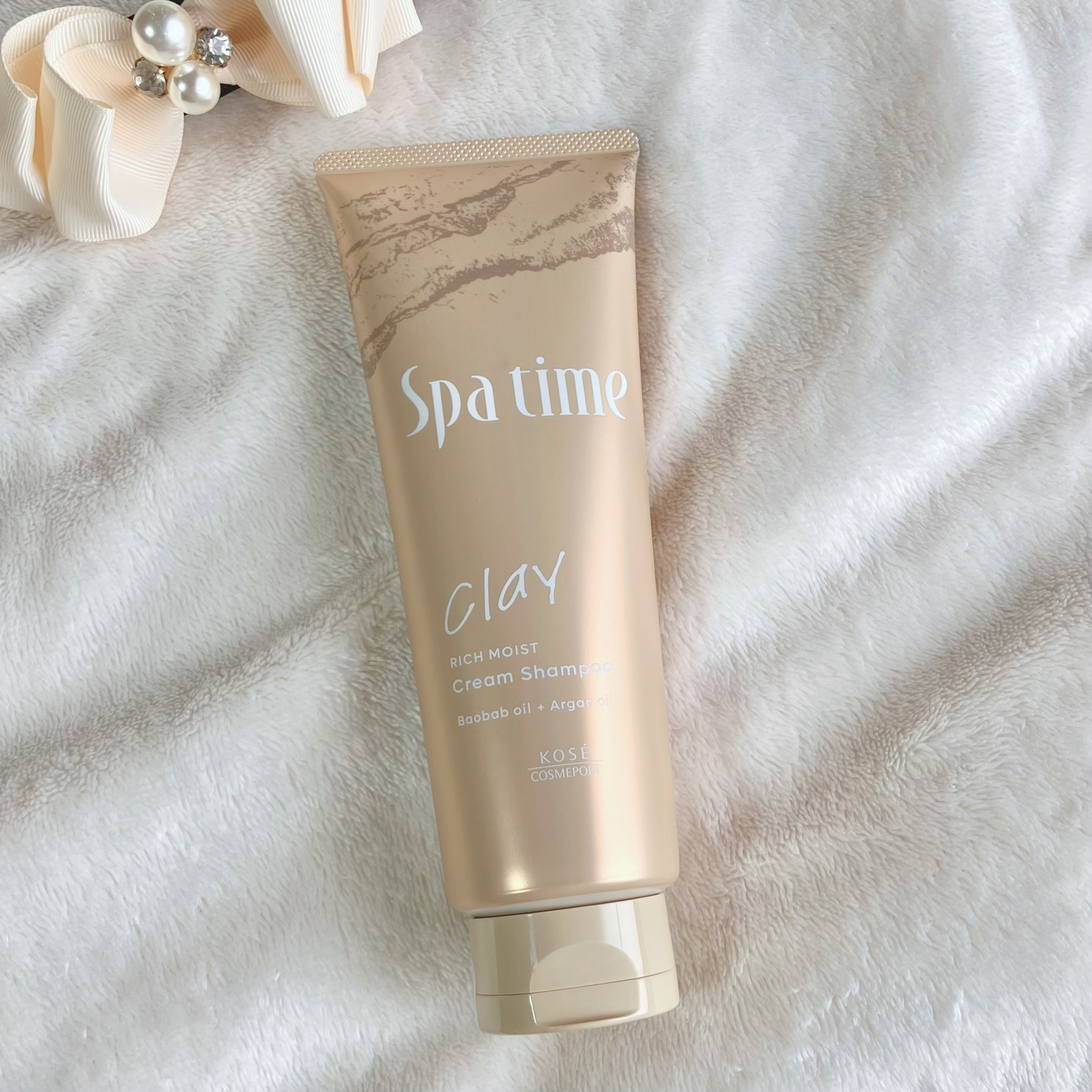 スパタイム クリームシャンプー （リッチモイスト） 250g/Spa time/市販シャンプーを使ったクチコミ（1枚目）