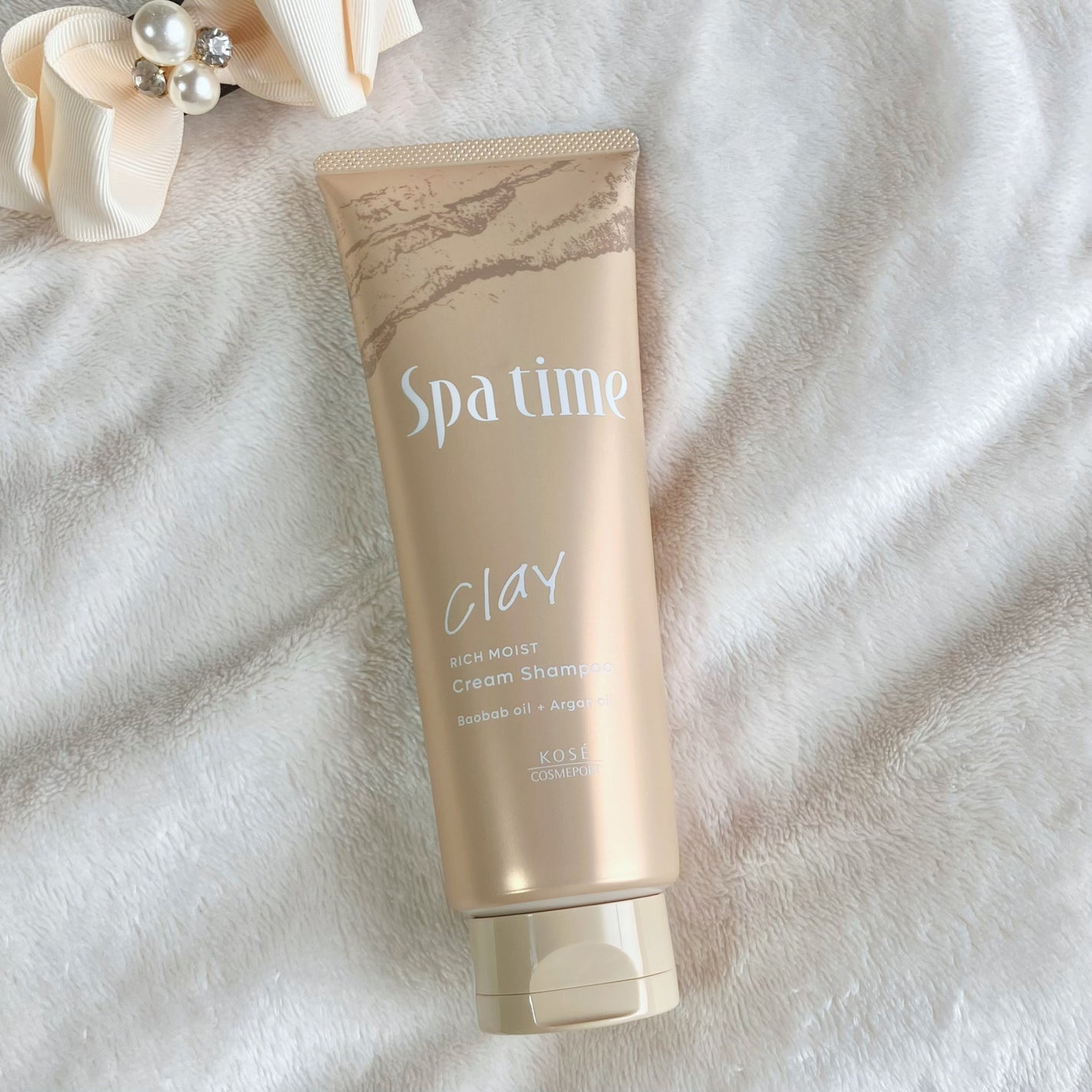 スパタイム クリームシャンプー (リッチモイスト)/Spa time/市販シャンプーを使ったクチコミ(1枚目)