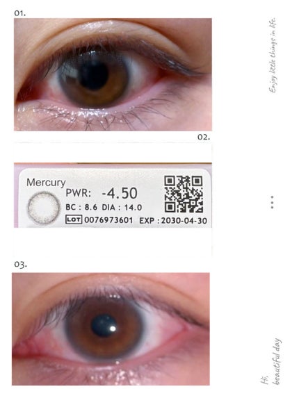 GENiS eye 1day/GENiS eye/ワンデー(1DAY)カラコンを使ったクチコミ(2枚目)