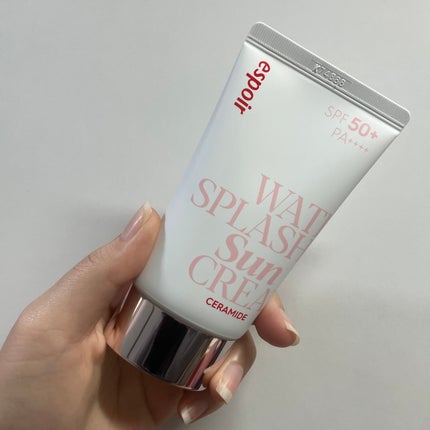 ウォータースプラッシュサンクリーム セラミド/espoir/日焼け止めクリームを使ったクチコミ(2枚目)