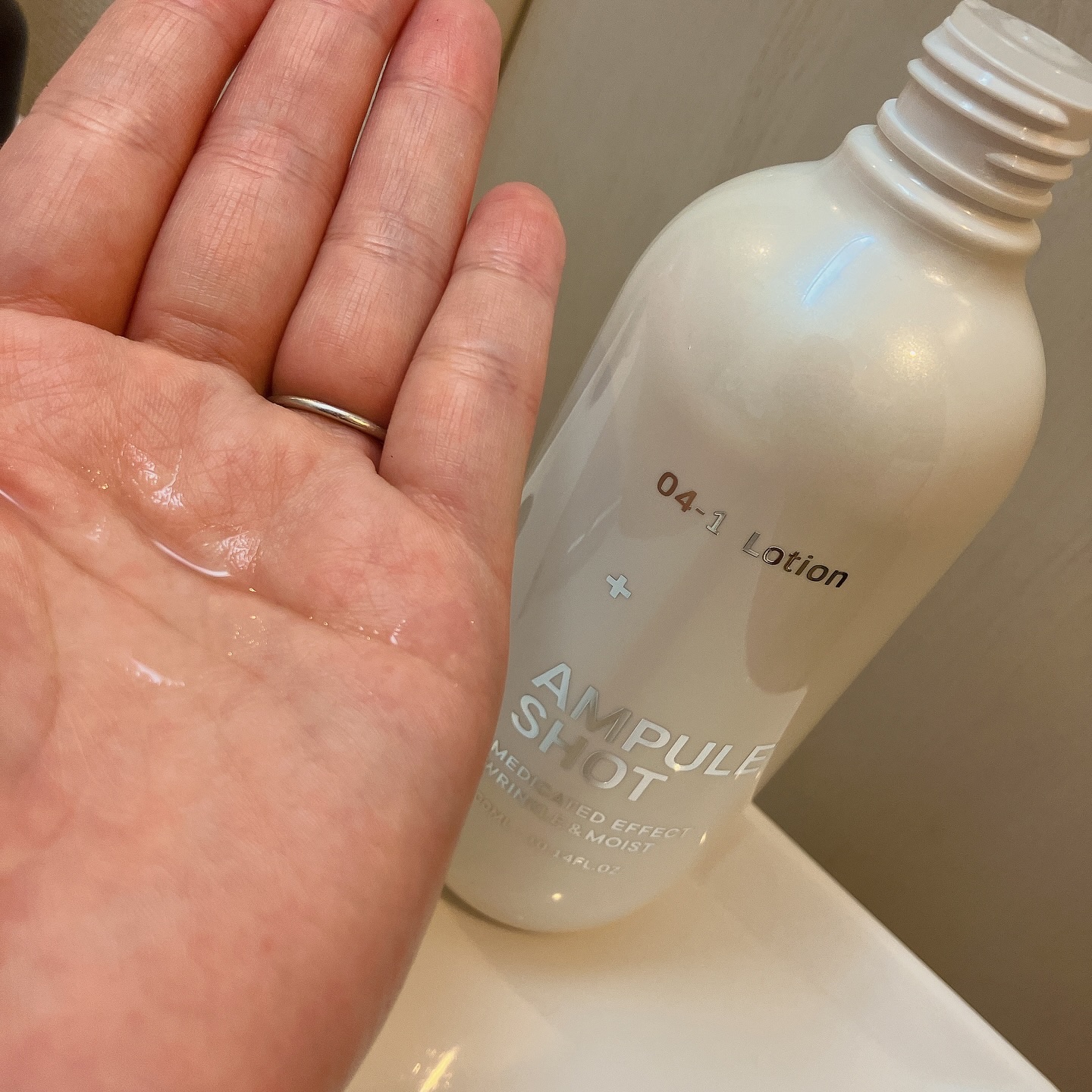 薬用 エフェクト リンクル＆モイスト ローション/AMPULE SHOT/化粧水を使ったクチコミ（3枚目）