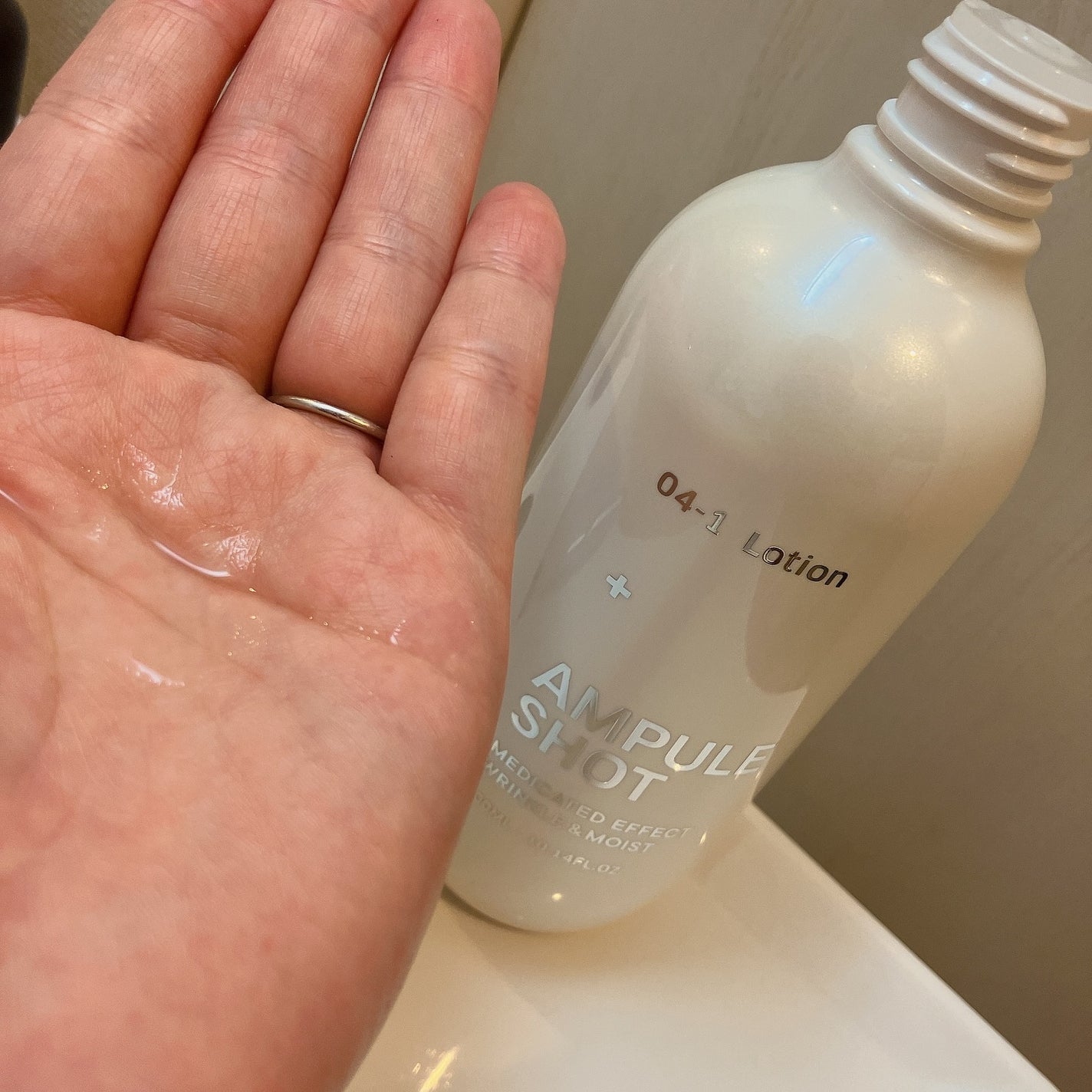 薬用 エフェクト リンクル&モイスト ローション/AMPULE SHOT/化粧水を使ったクチコミ(3枚目)