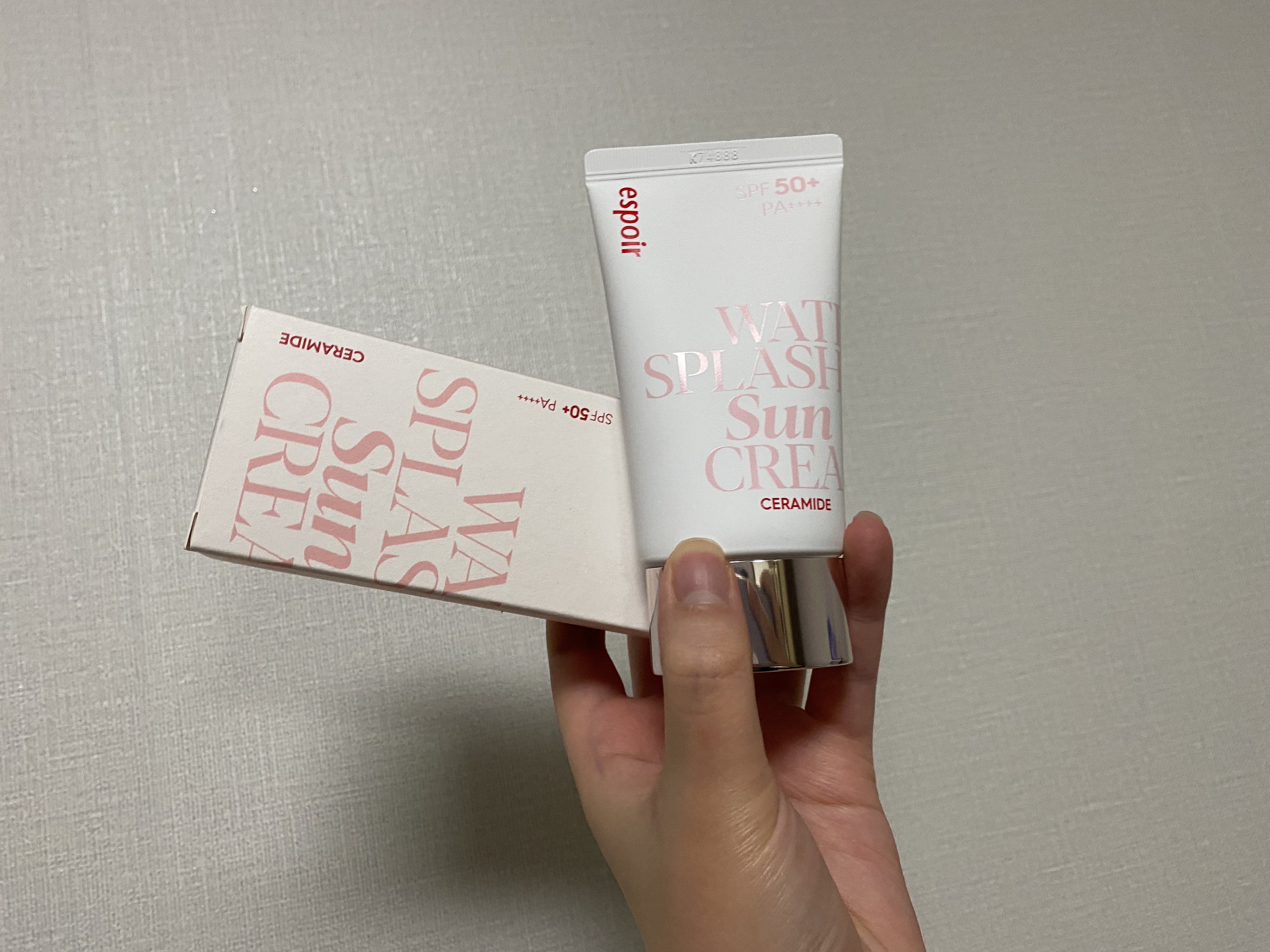 ウォータースプラッシュサンクリーム セラミド/espoir/日焼け止めクリームを使ったクチコミ（2枚目）