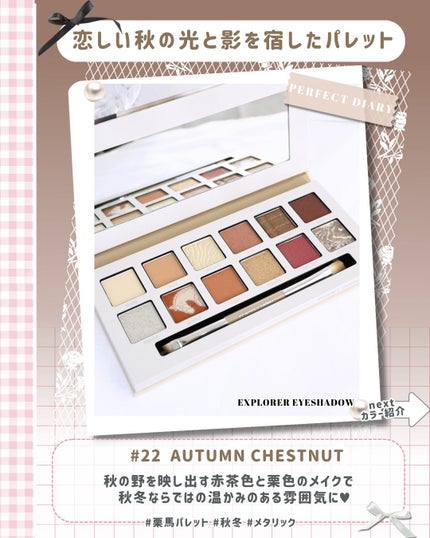 エクスプローラ12色 動物アイシャドウパレット/PERFECT DIARY/アイシャドウパレットを使ったクチコミ(3枚目)