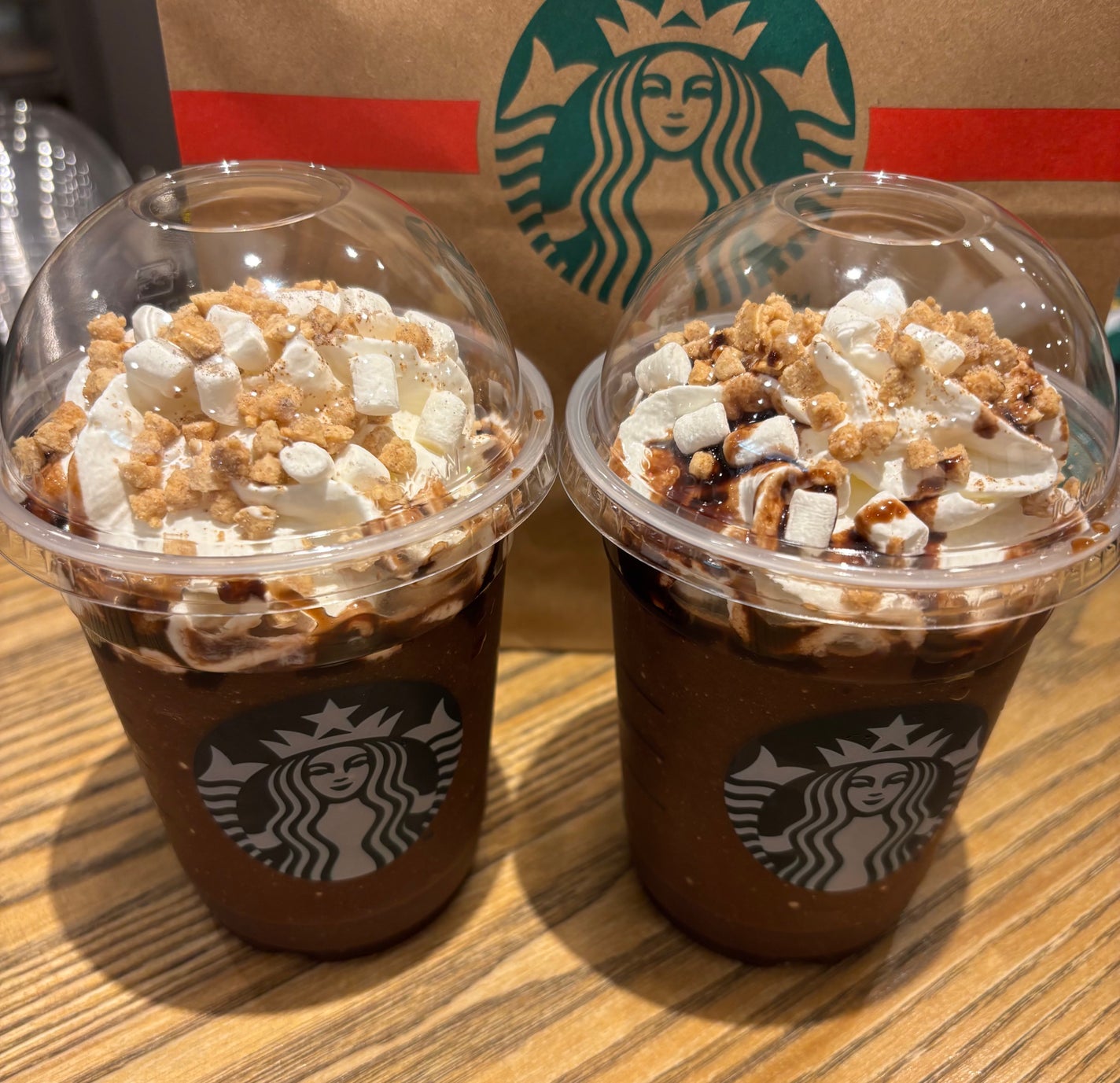 スモア チョコレート フラペチーノ®/スターバックス/その他ドリンクを使ったクチコミ(2枚目)