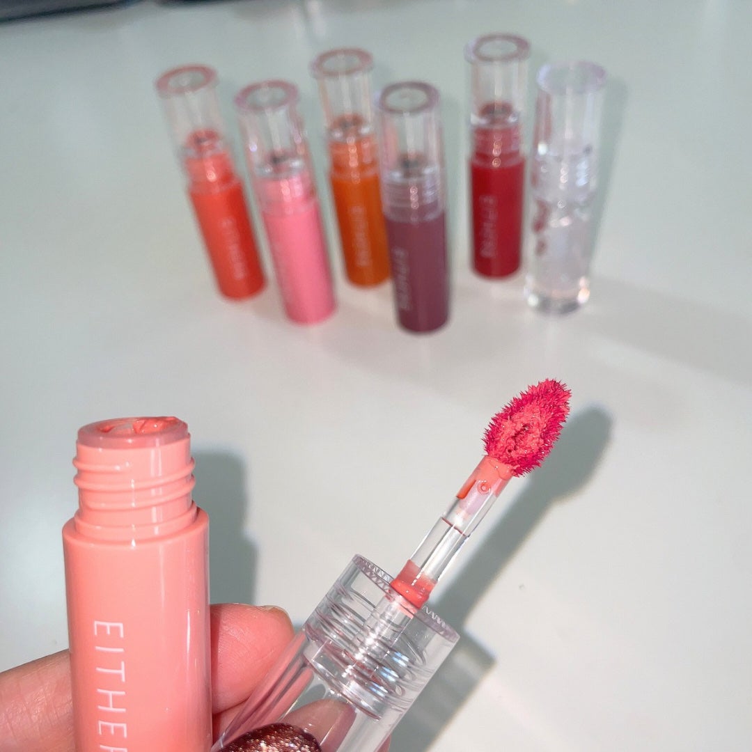 Dewy Syrup Tint/EITHER&/口紅を使ったクチコミ(2枚目)