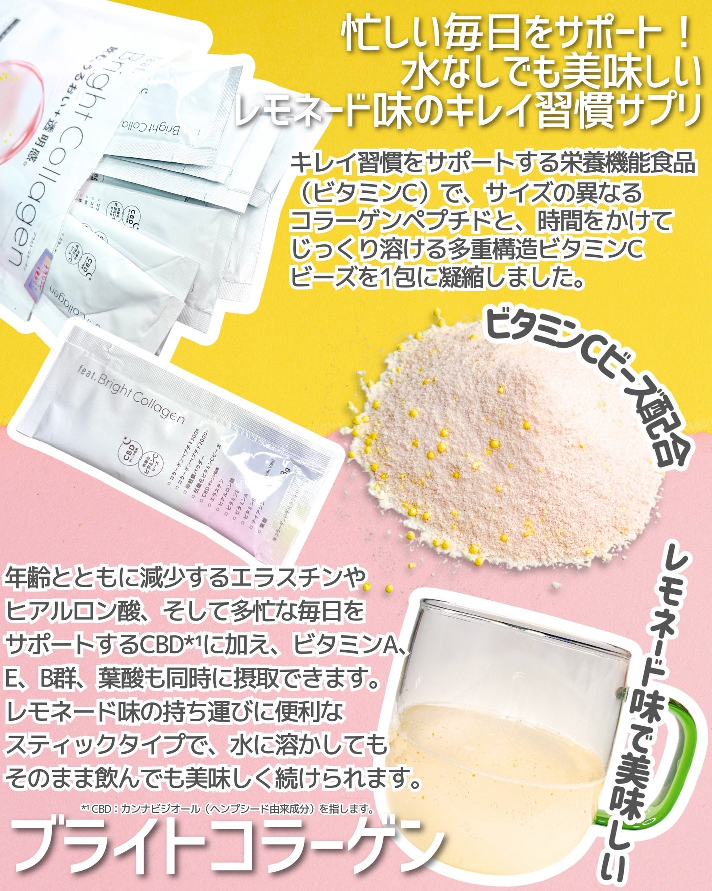 ブライト コラーゲン/Feat./美容サプリメントを使ったクチコミ(2枚目)