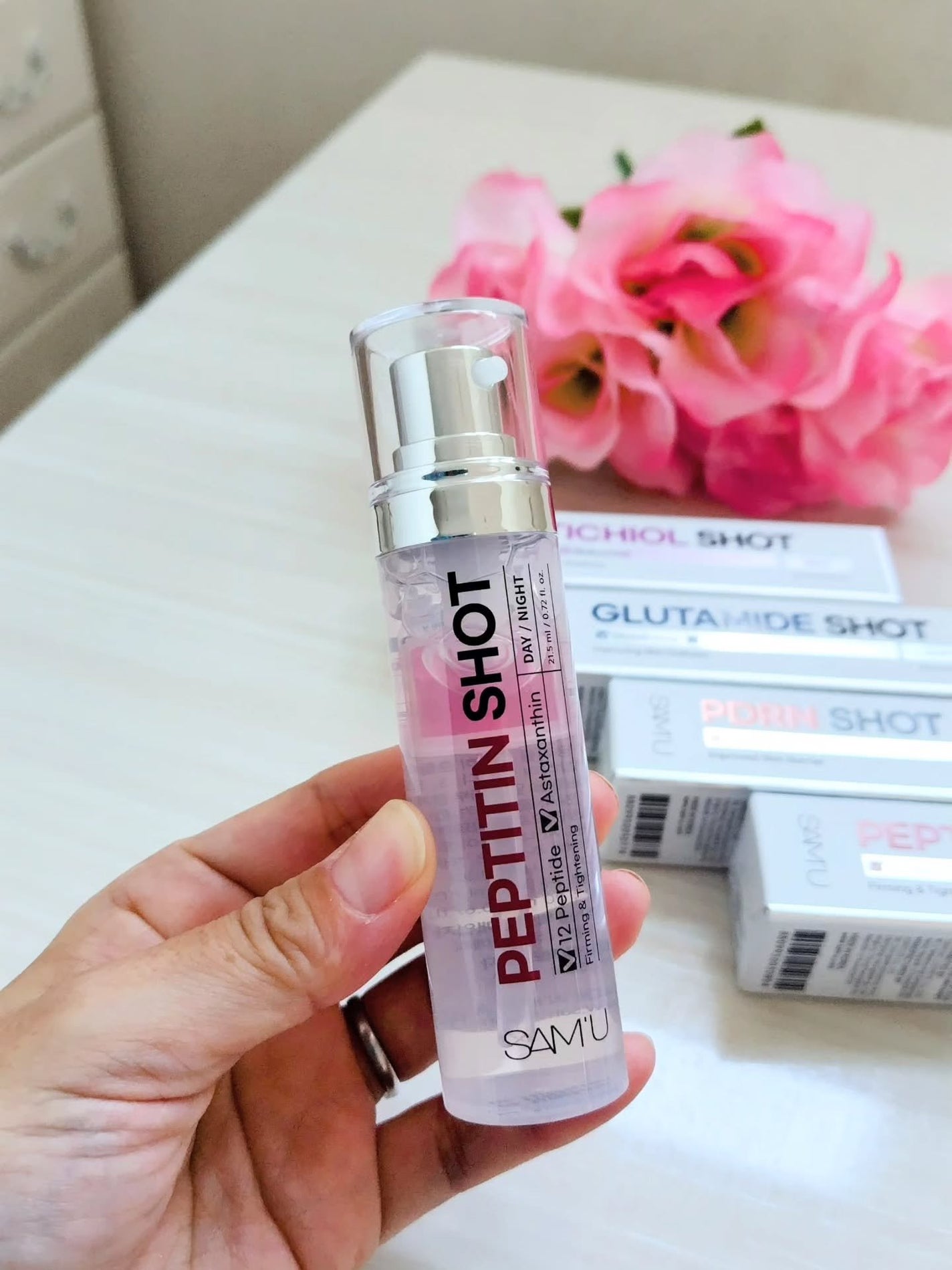 あいちゃん3人のママ on LIPS 「サミュ【シナジーショット4種】の共通POINT🩷⚪️1層と2層..」(2枚目)