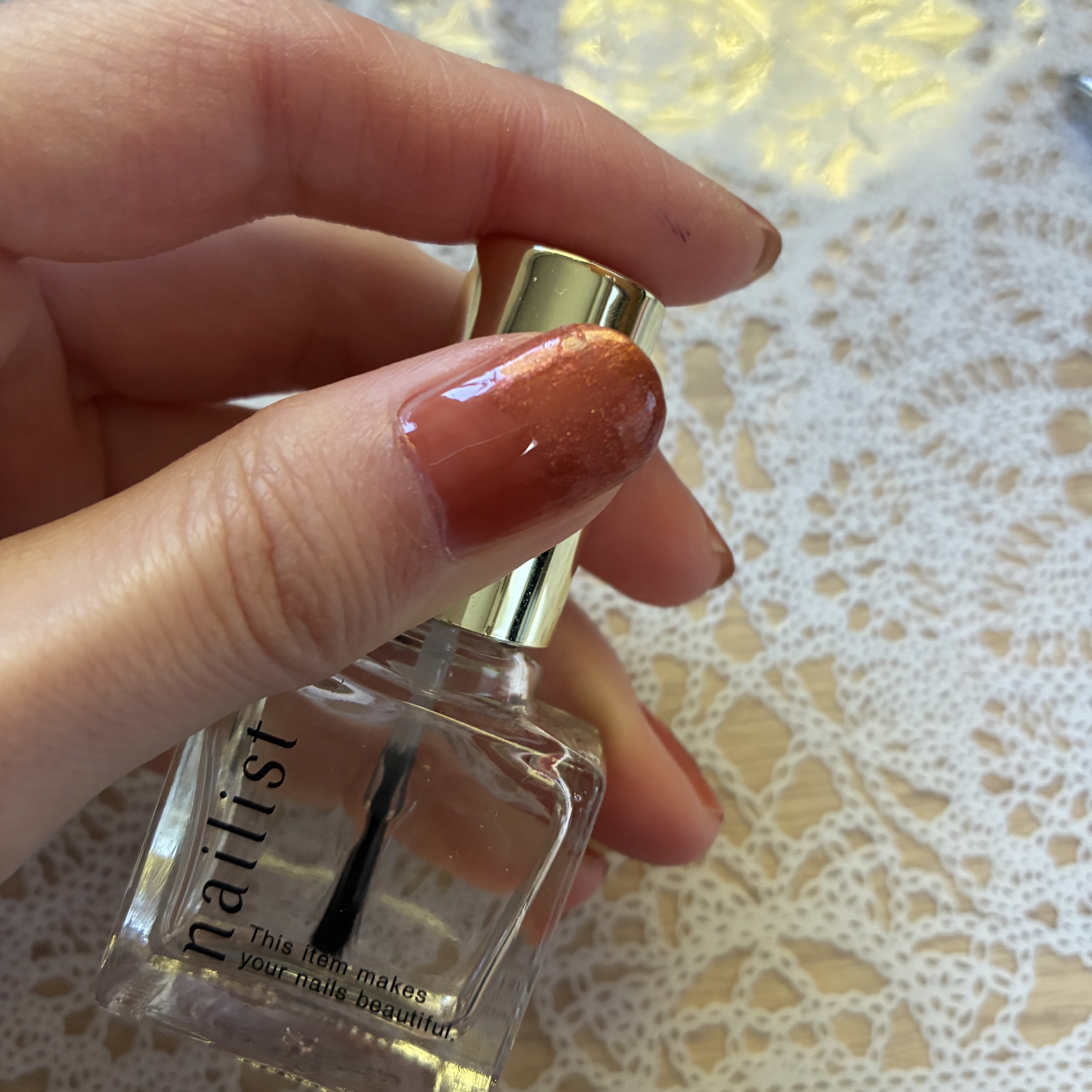 グロッシーコート/スキューズミー/オールインワンネイルを使ったクチコミ（3枚目）