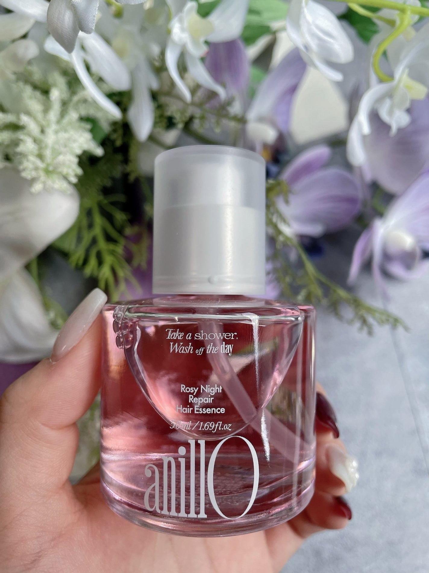 ロージーナイトヘアエッセンス/ANILLO/ヘアオイルを使ったクチコミ(5枚目)
