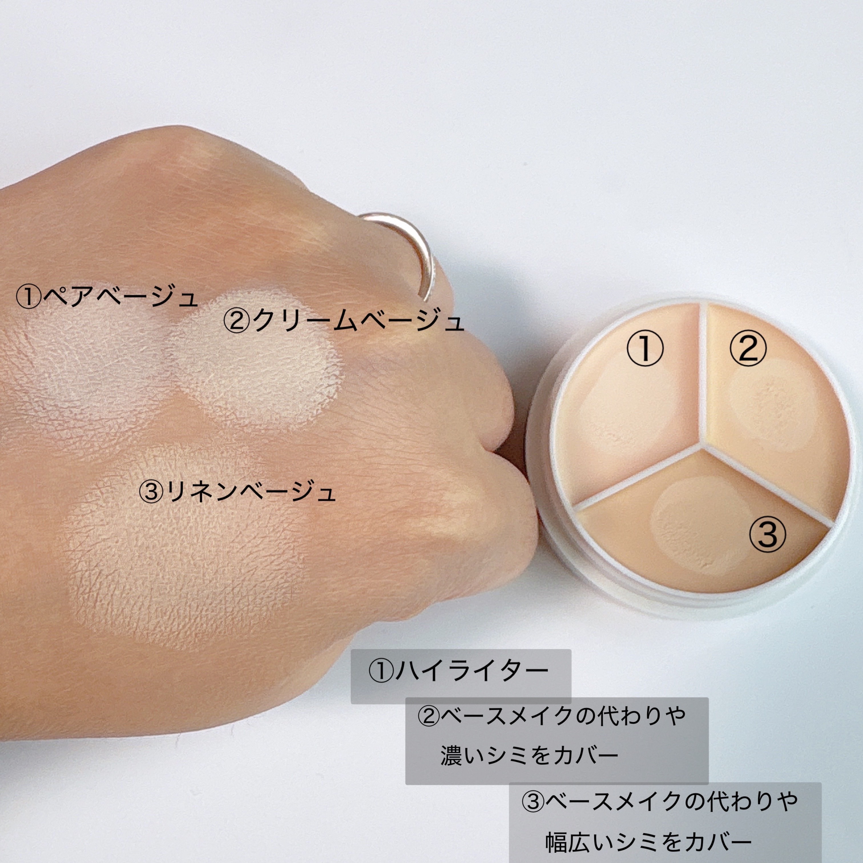 カバーアッププロコンシーラー/TFIT/パレットコンシーラーを使ったクチコミ（3枚目）