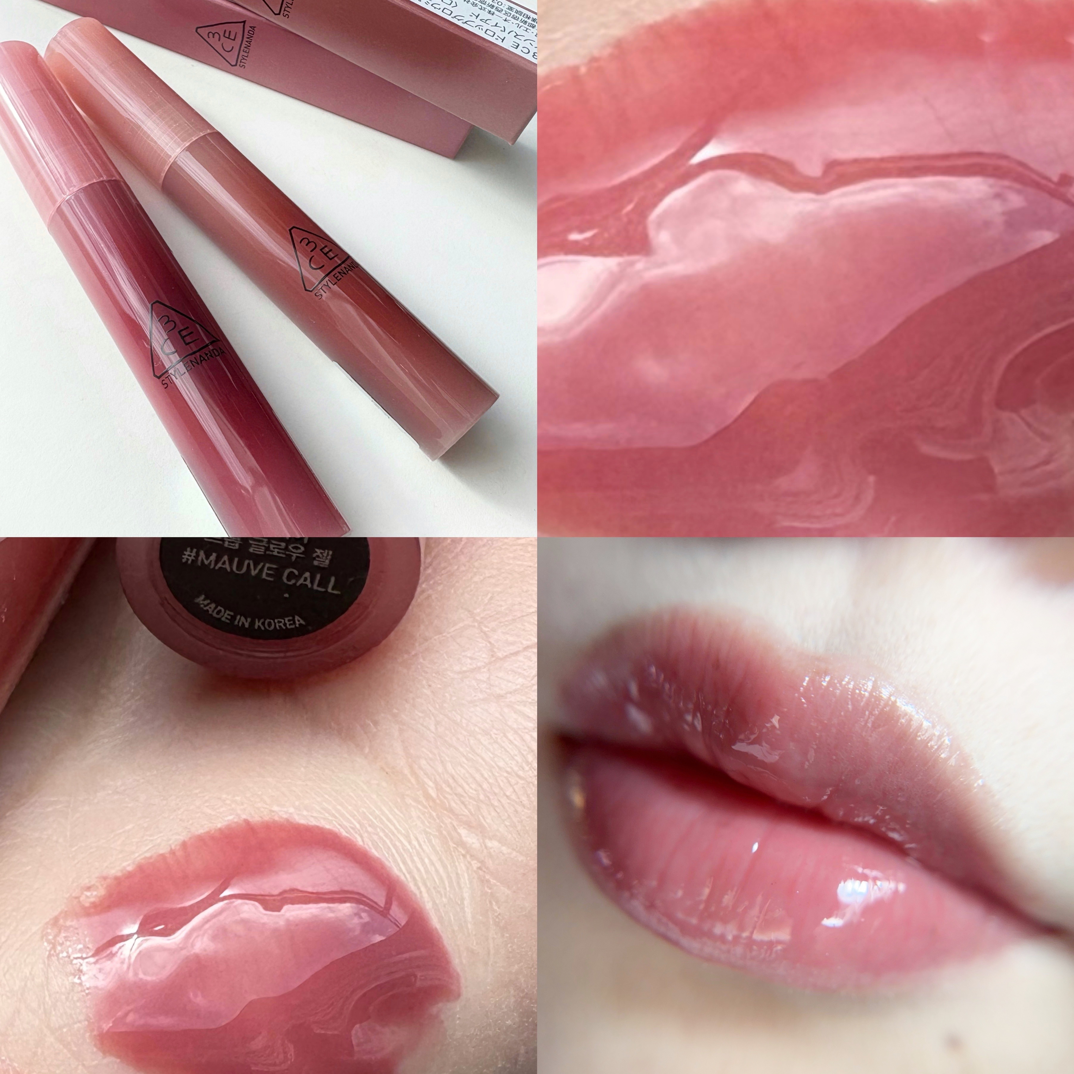 3CE ドロップグロウジェル モーヴコール/3CE/リップグロスを使ったクチコミ（1枚目）